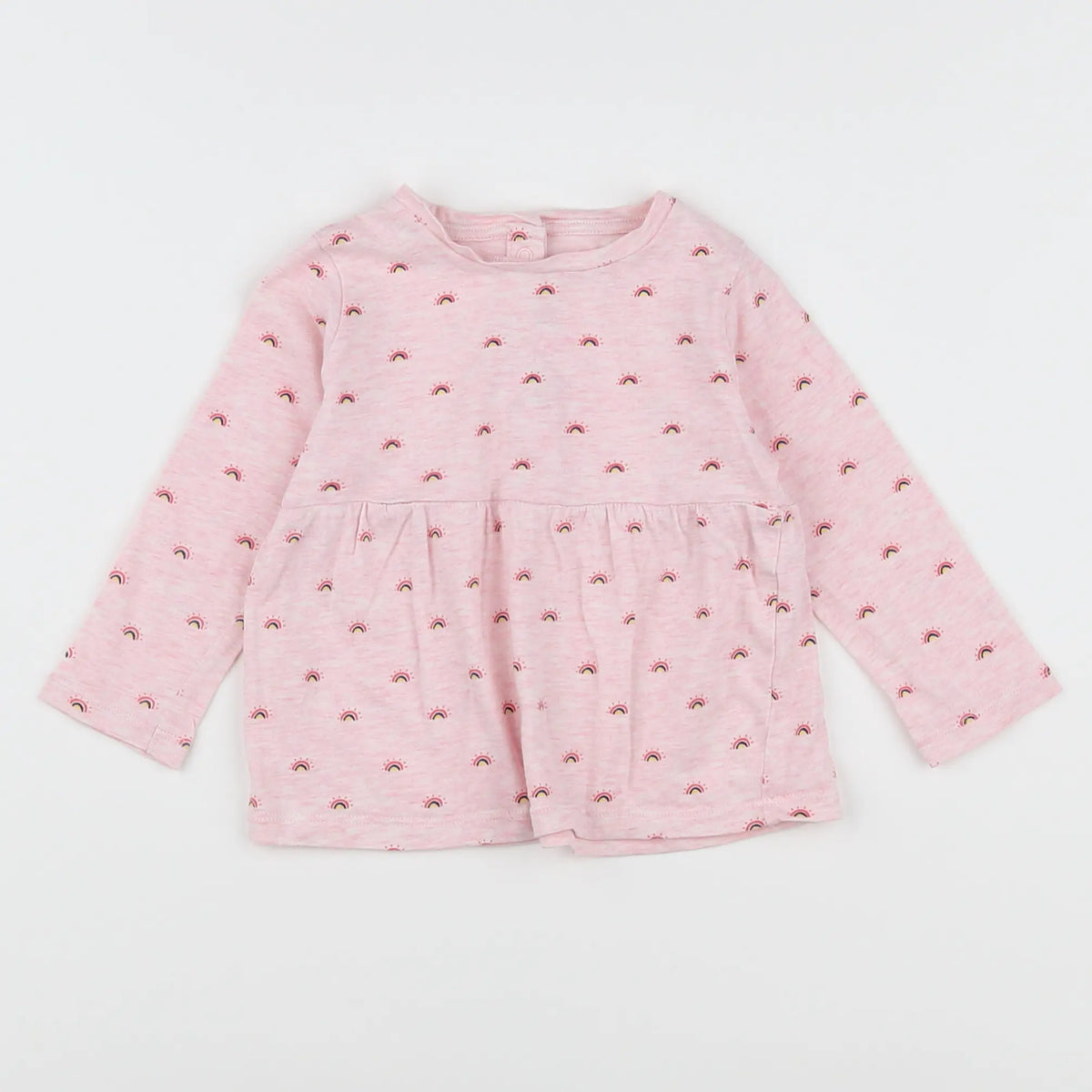 Vertbaudet - tee-shirt rose - 12 mois