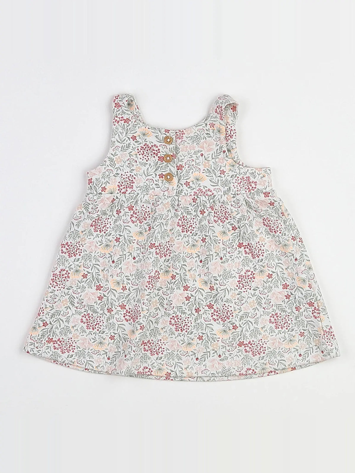 Vertbaudet - robe vert - 3 mois