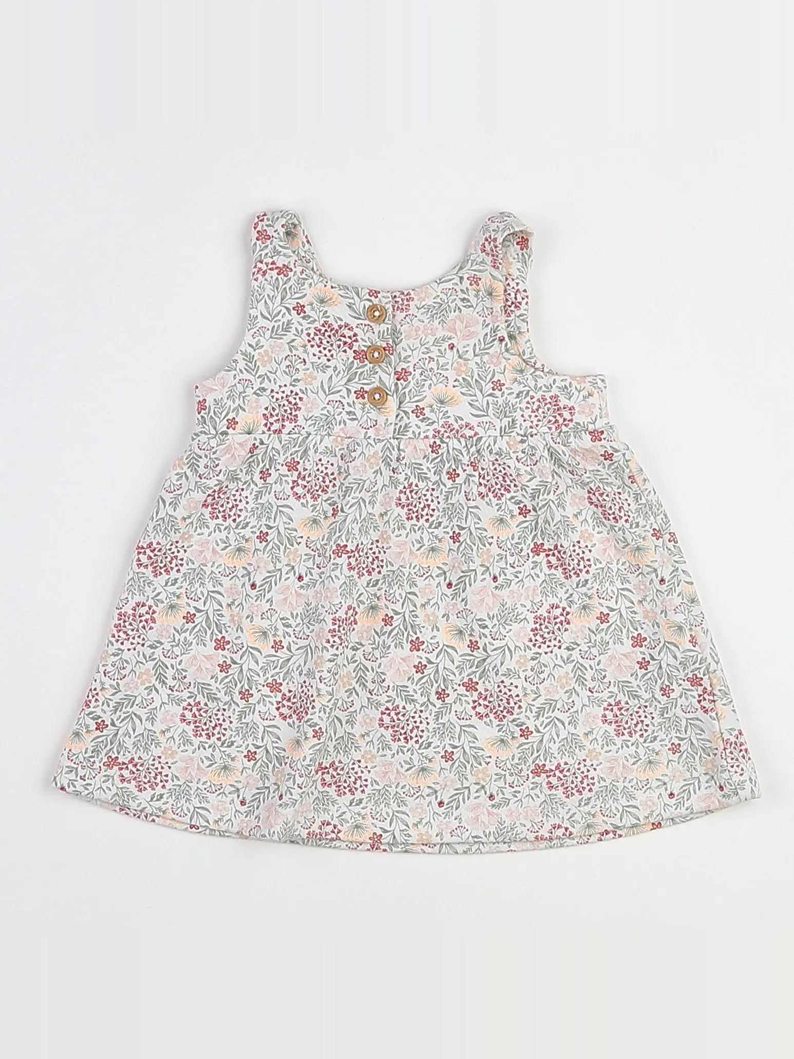 Vertbaudet - robe vert - 3 mois