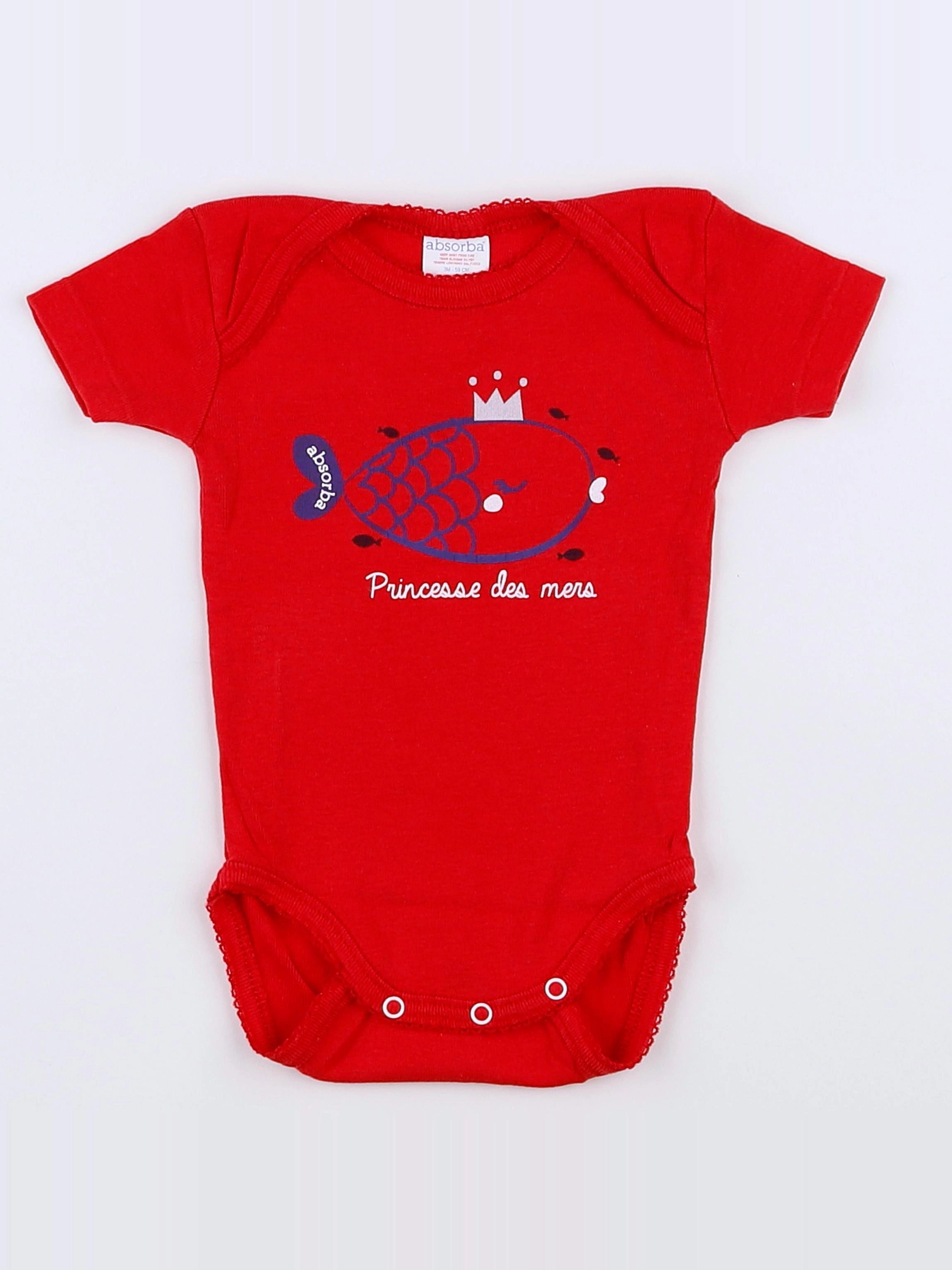 Absorba - body rouge - 3 mois