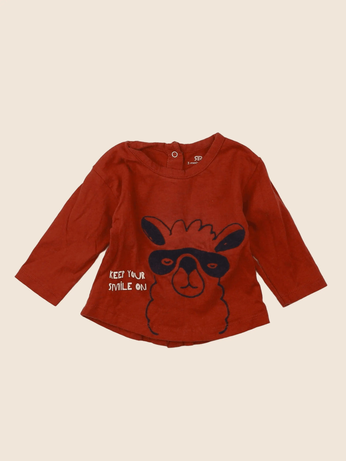 La Redoute - tee-shirt rouge - 3 mois