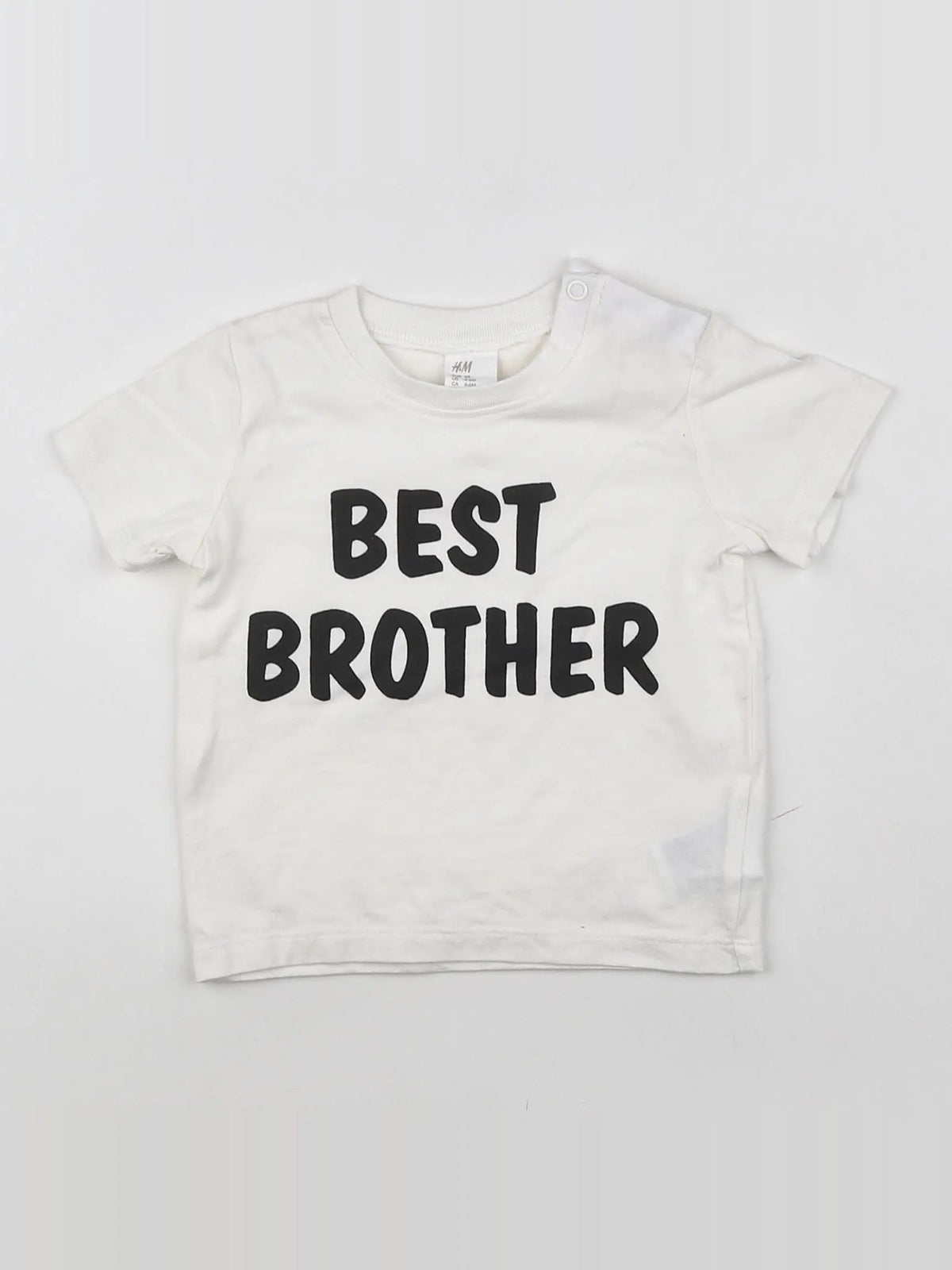 H&M - tee-shirt blanc - 3/6 mois