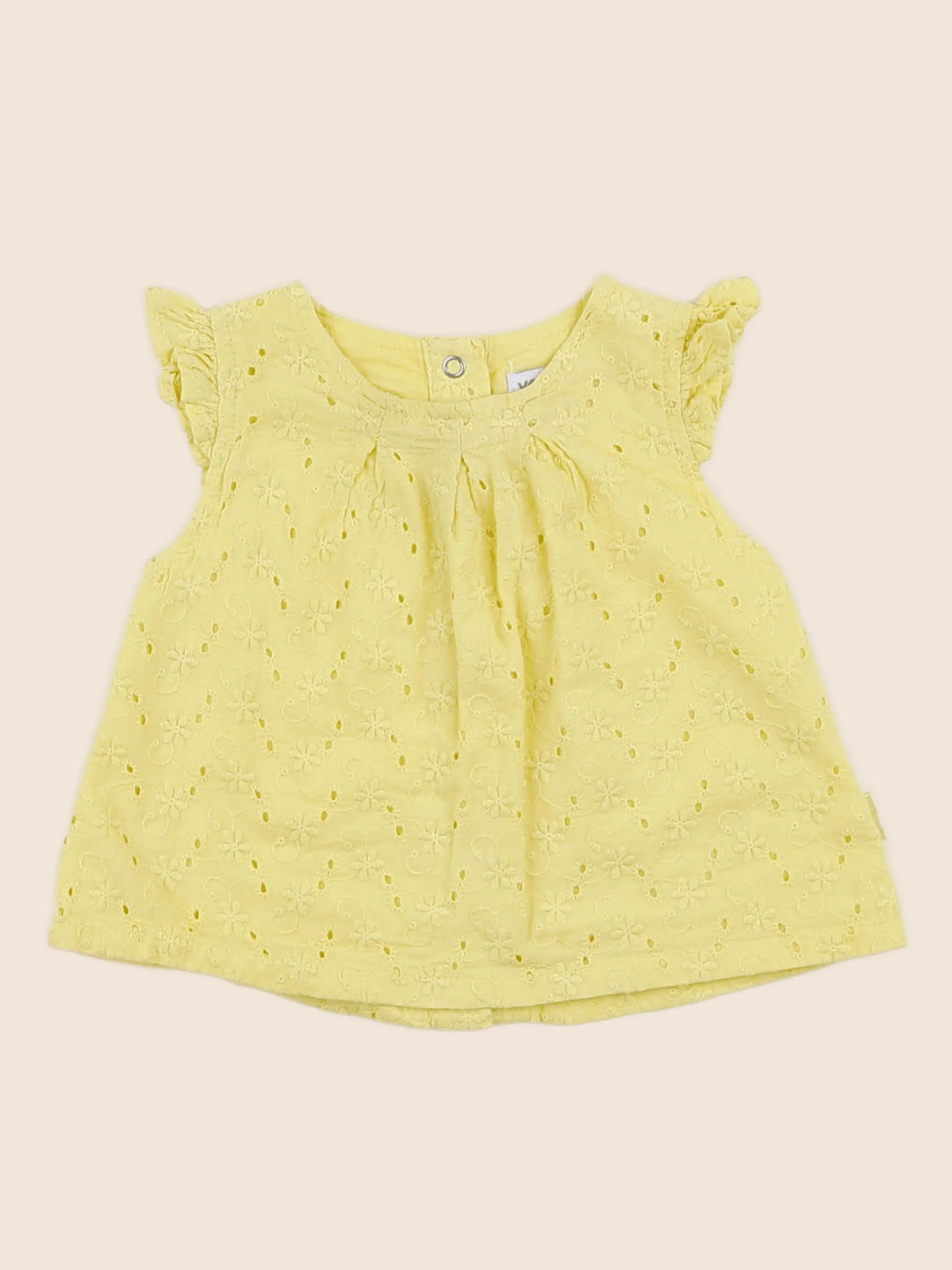 Vertbaudet - blouse jaune - 3 mois