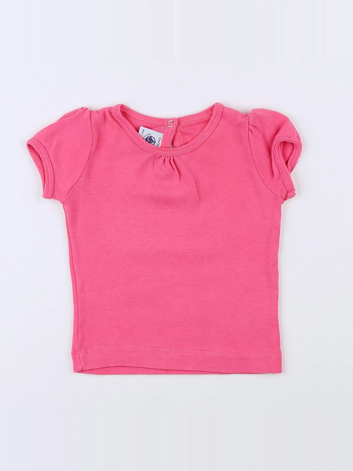 Petit Bateau - tee-shirt rose - 12 mois
