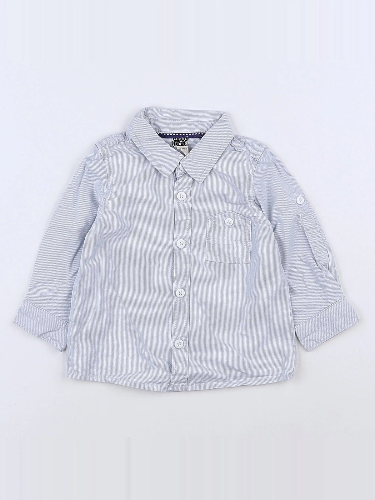 Tape à l'oeil - chemise bleu - 12 mois