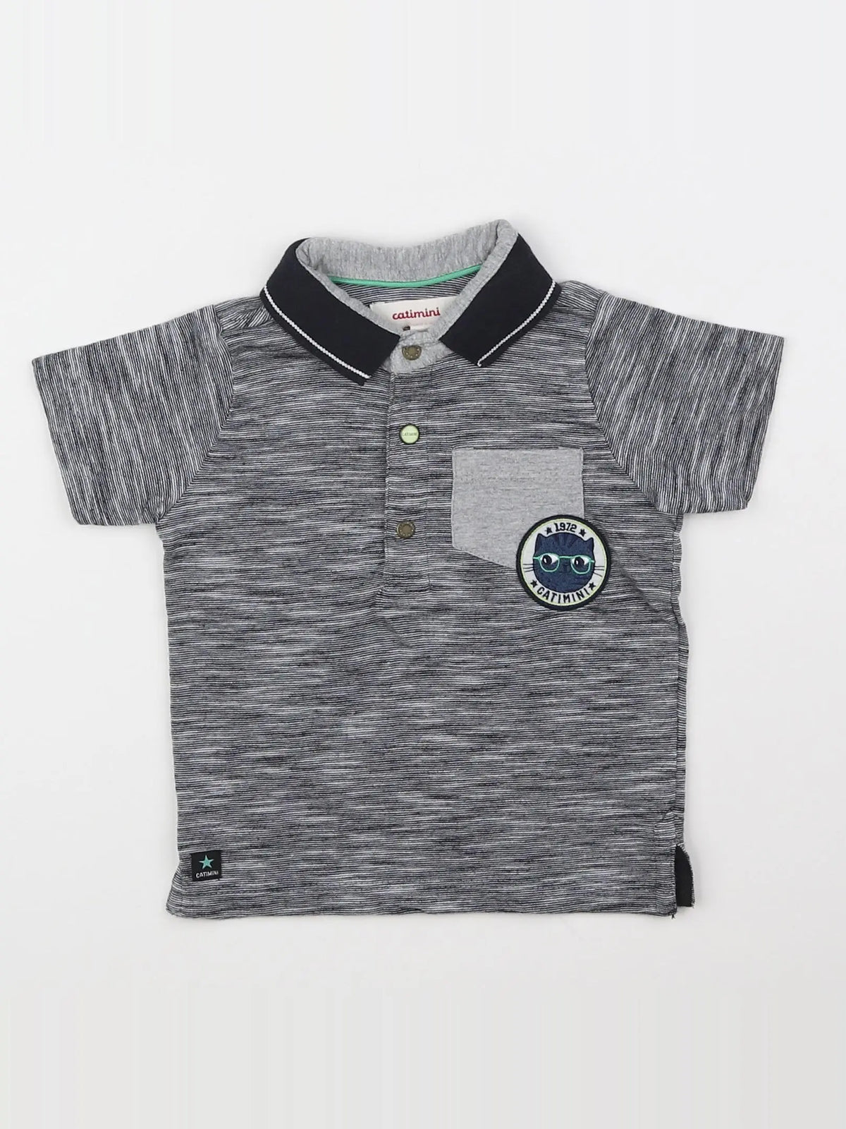 Catimini - polo gris - 9 mois