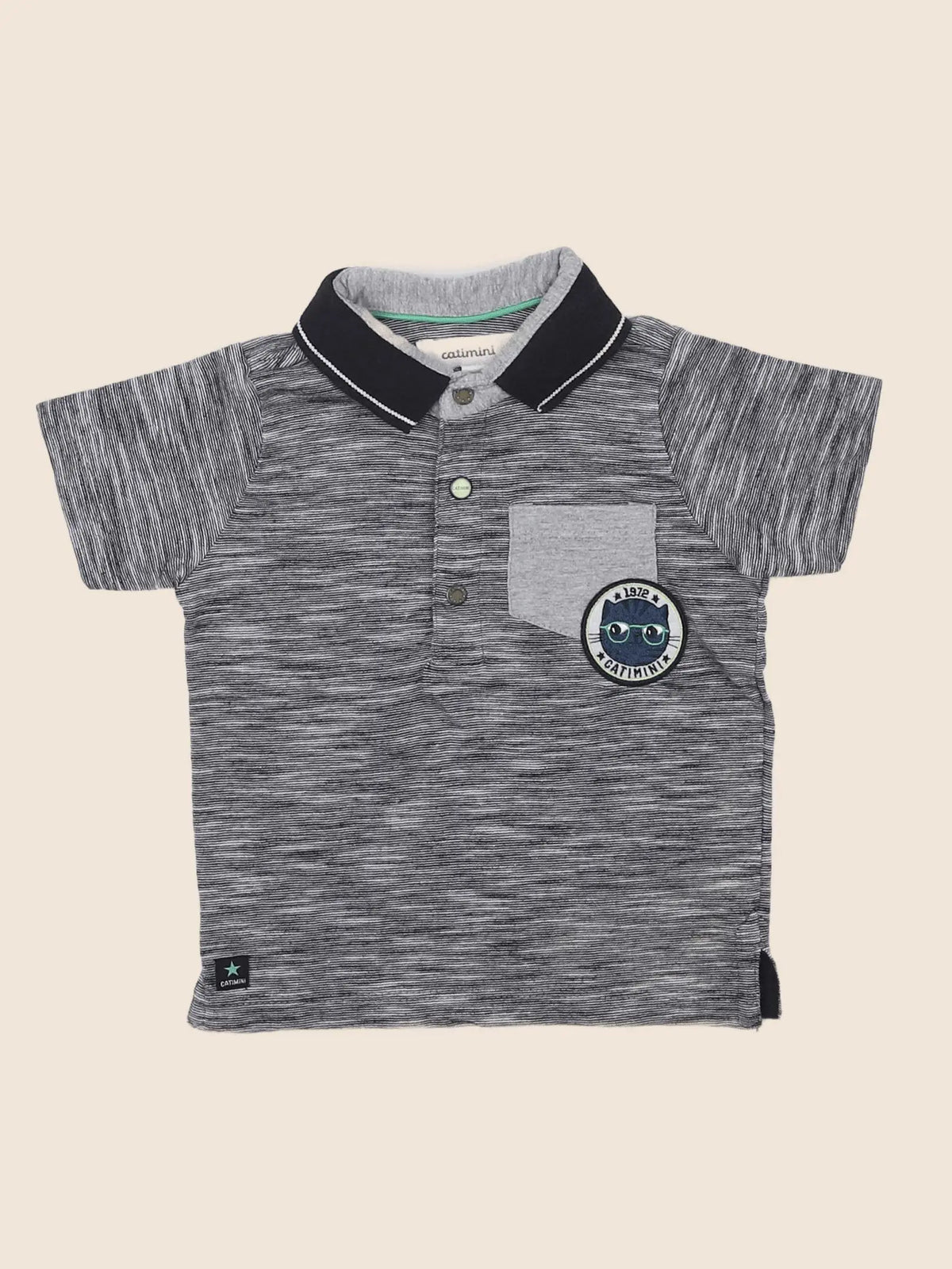 Catimini - polo gris - 9 mois