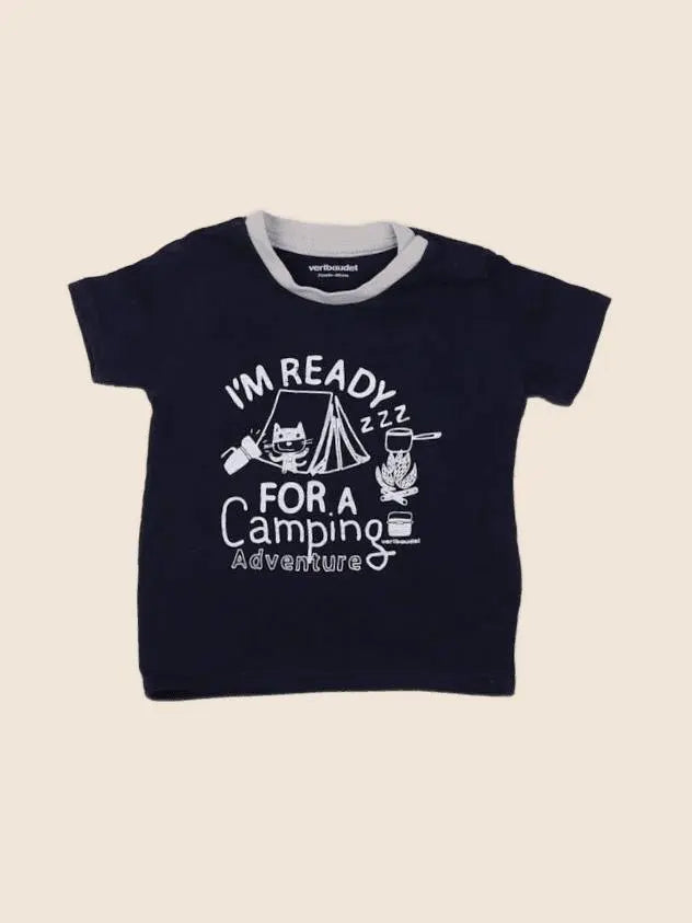 Vertbaudet - tee-shirt bleu - 3 mois