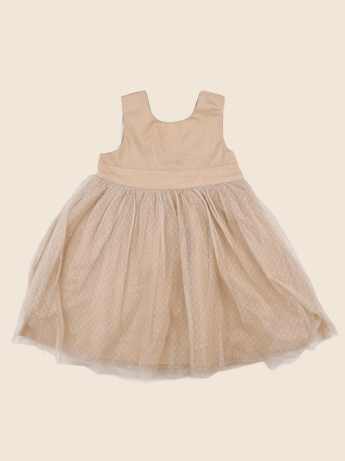 Vertbaudet - robe beige - 2 ans