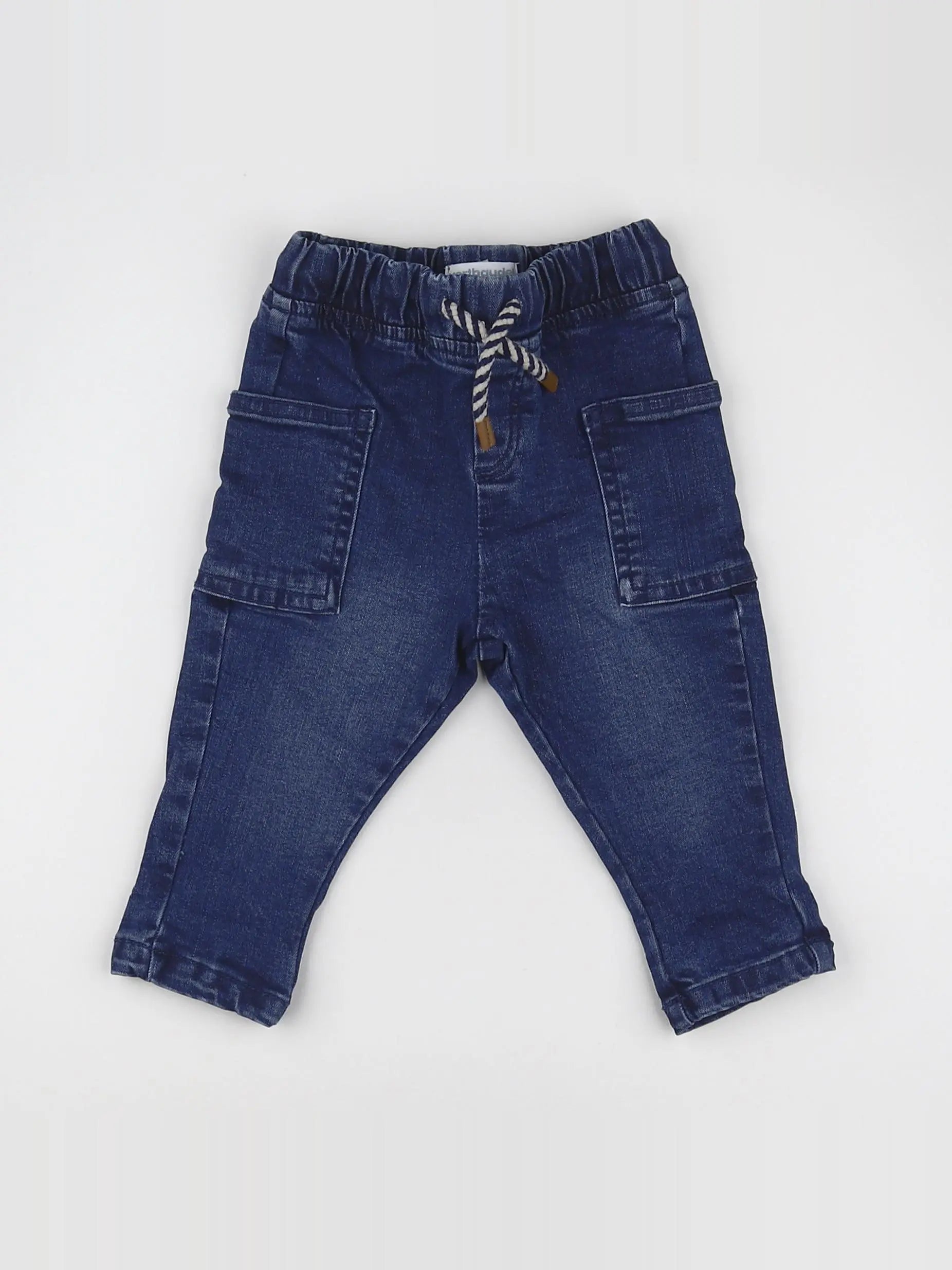Vertbaudet - jean bleu - 9 mois