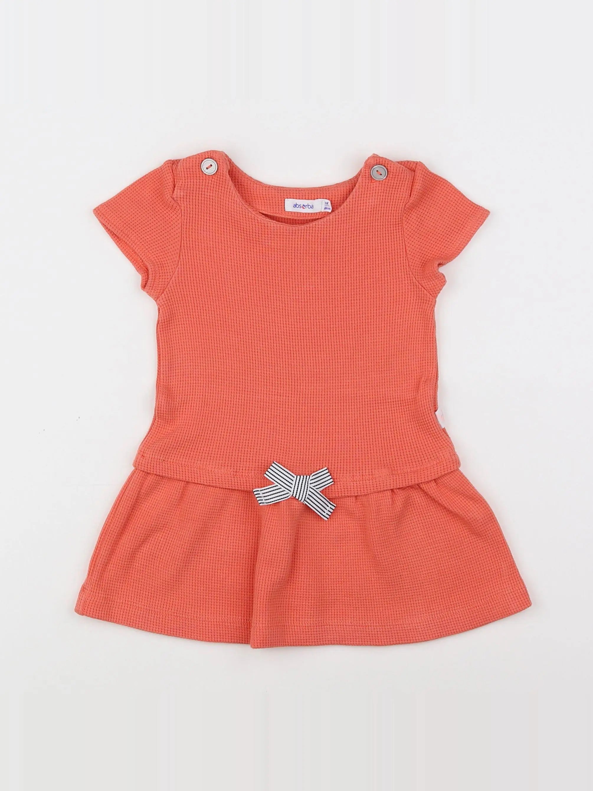 Absorba - robe orange - 18 mois