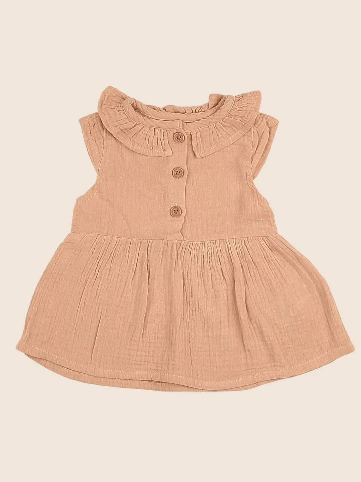 Vertbaudet - robe orange - 3 mois