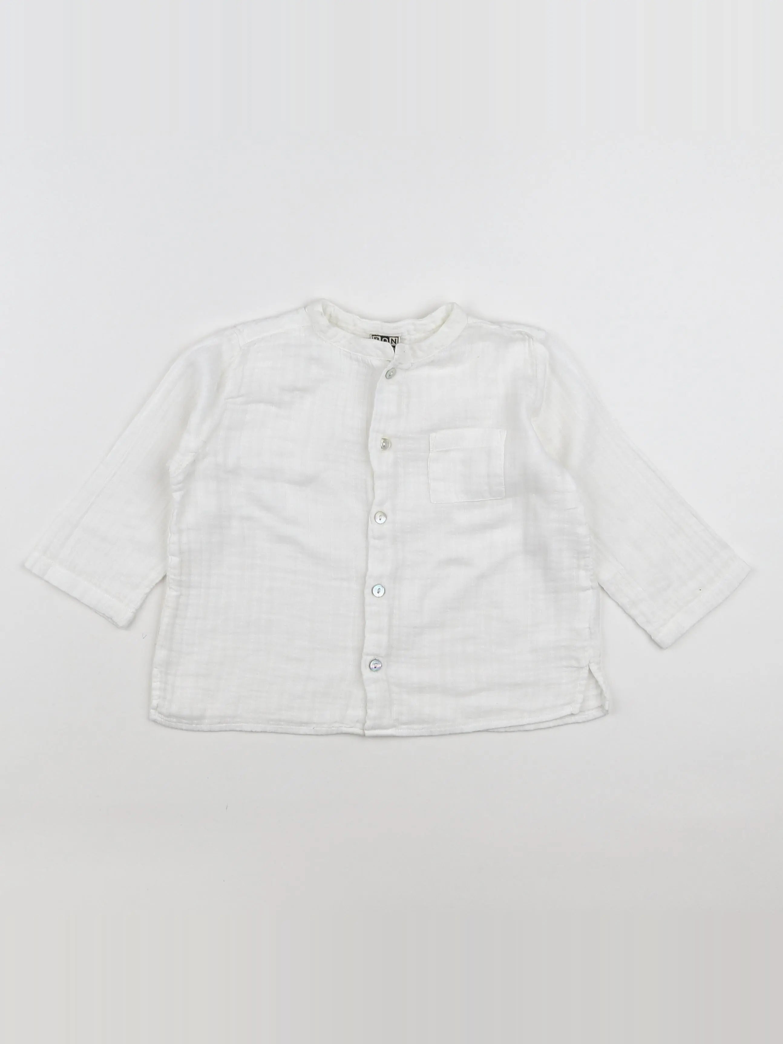 Bonton - chemise blanc - 18 mois