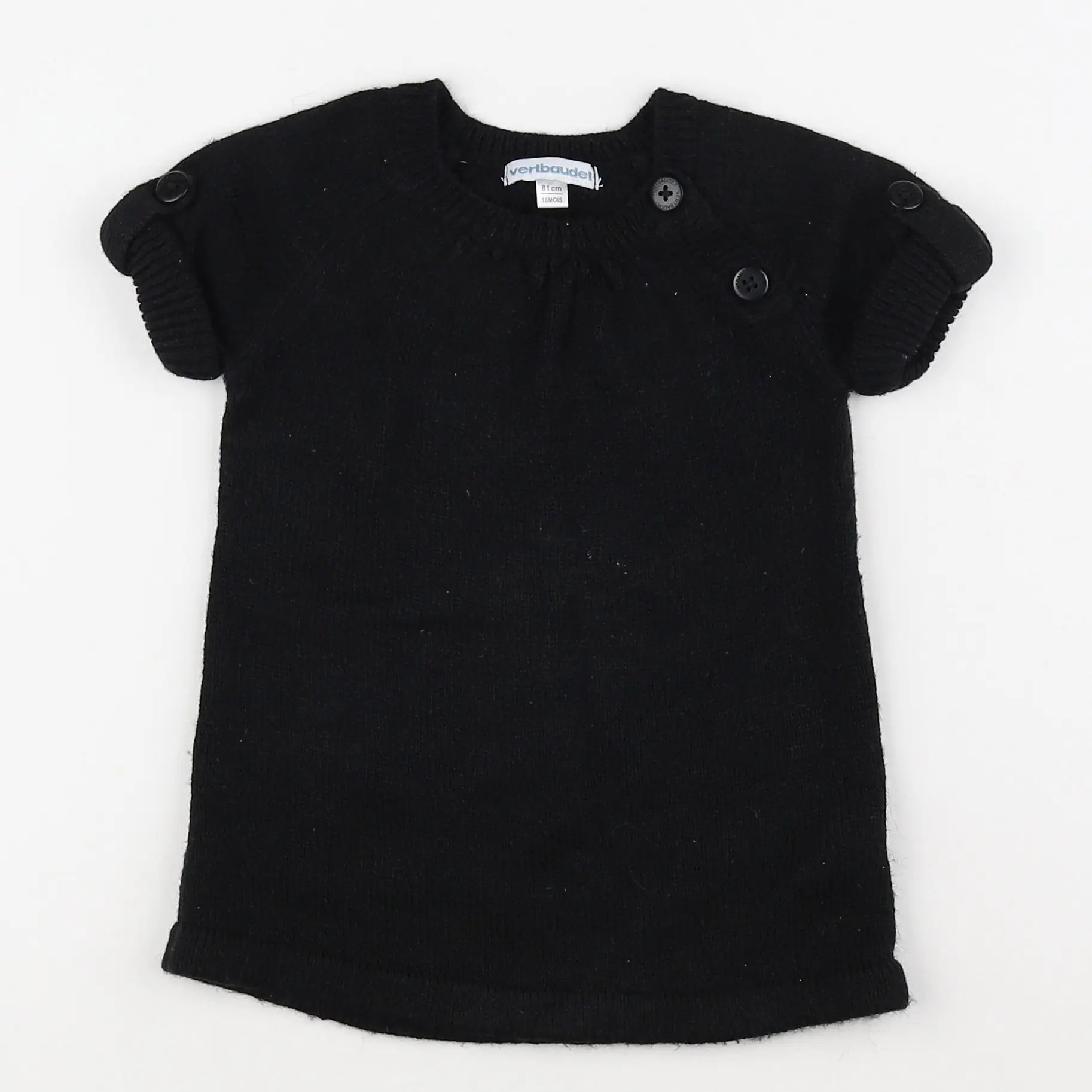 Vertbaudet - robe noir - 18 mois