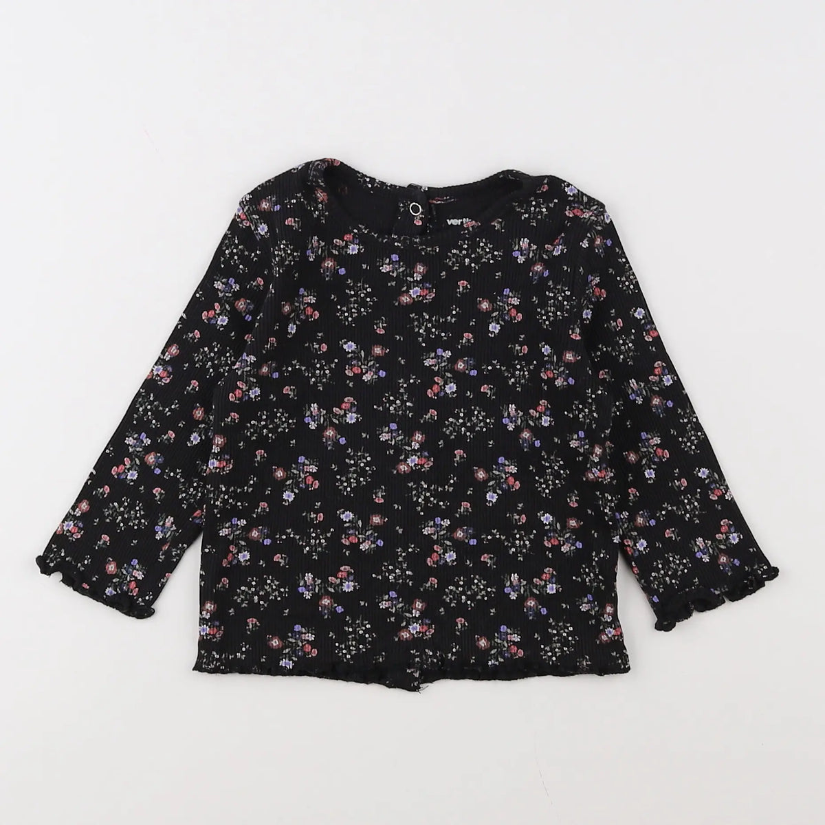 Vertbaudet - tee-shirt noir - 9 mois