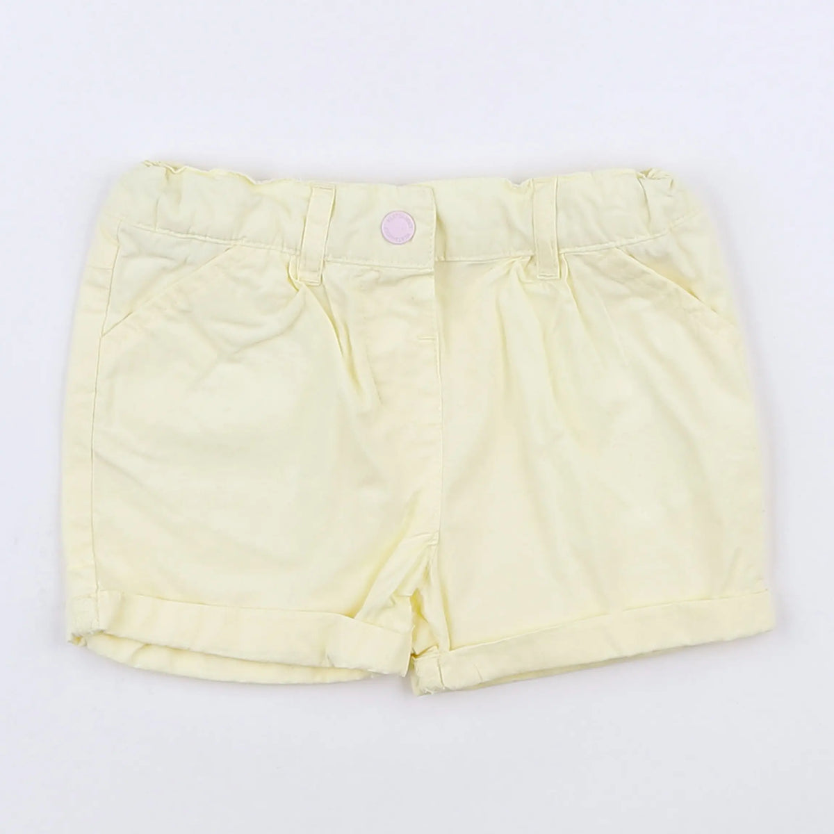 Vertbaudet - short jaune - 9 mois