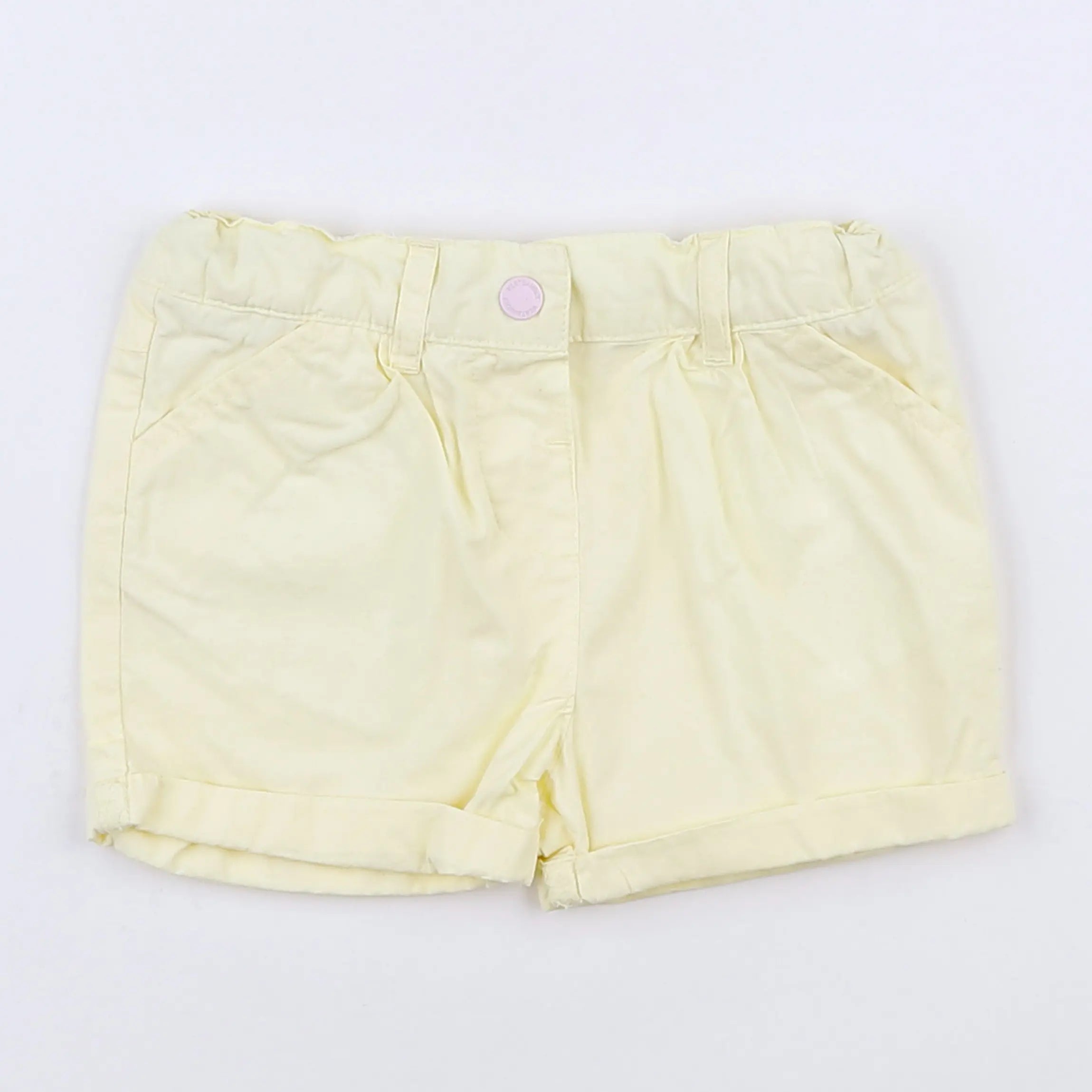 Vertbaudet - short jaune - 9 mois
