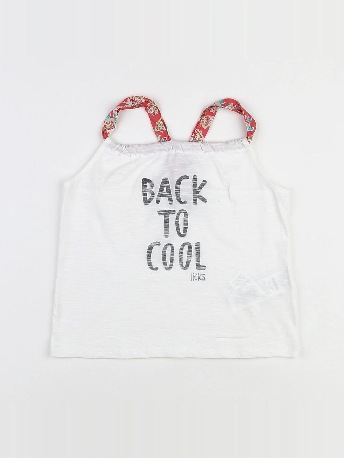 IKKS - tee-shirt blanc - 8 ans