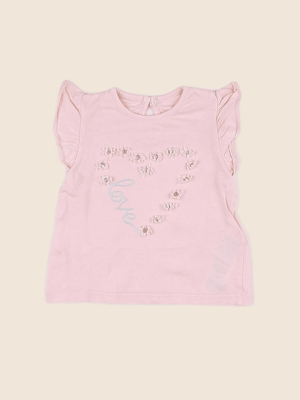Vertbaudet - tee-shirt rose - 12 mois