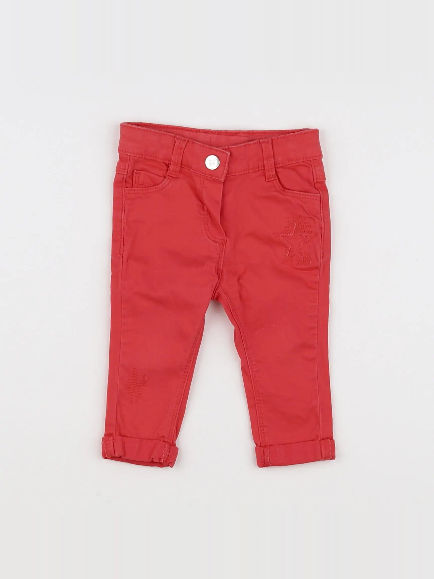 Tape à l'oeil - pantalon rouge - 6 mois