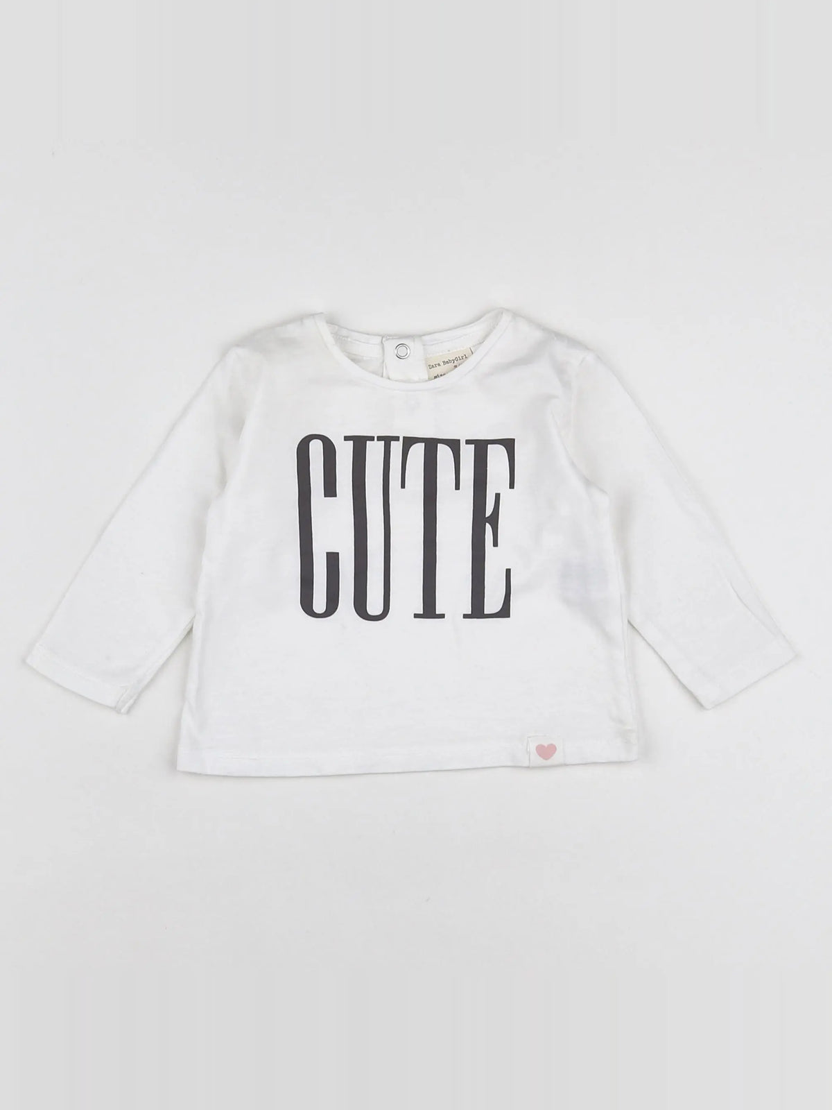 Zara - tee-shirt blanc - 3/6 mois
