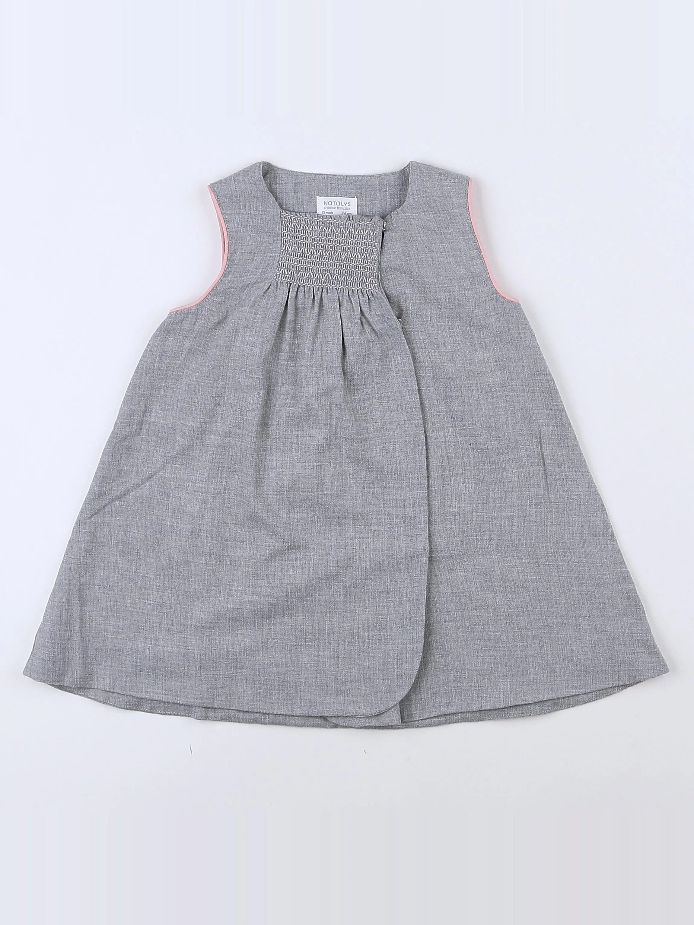Natalys - robe gris - 12 mois