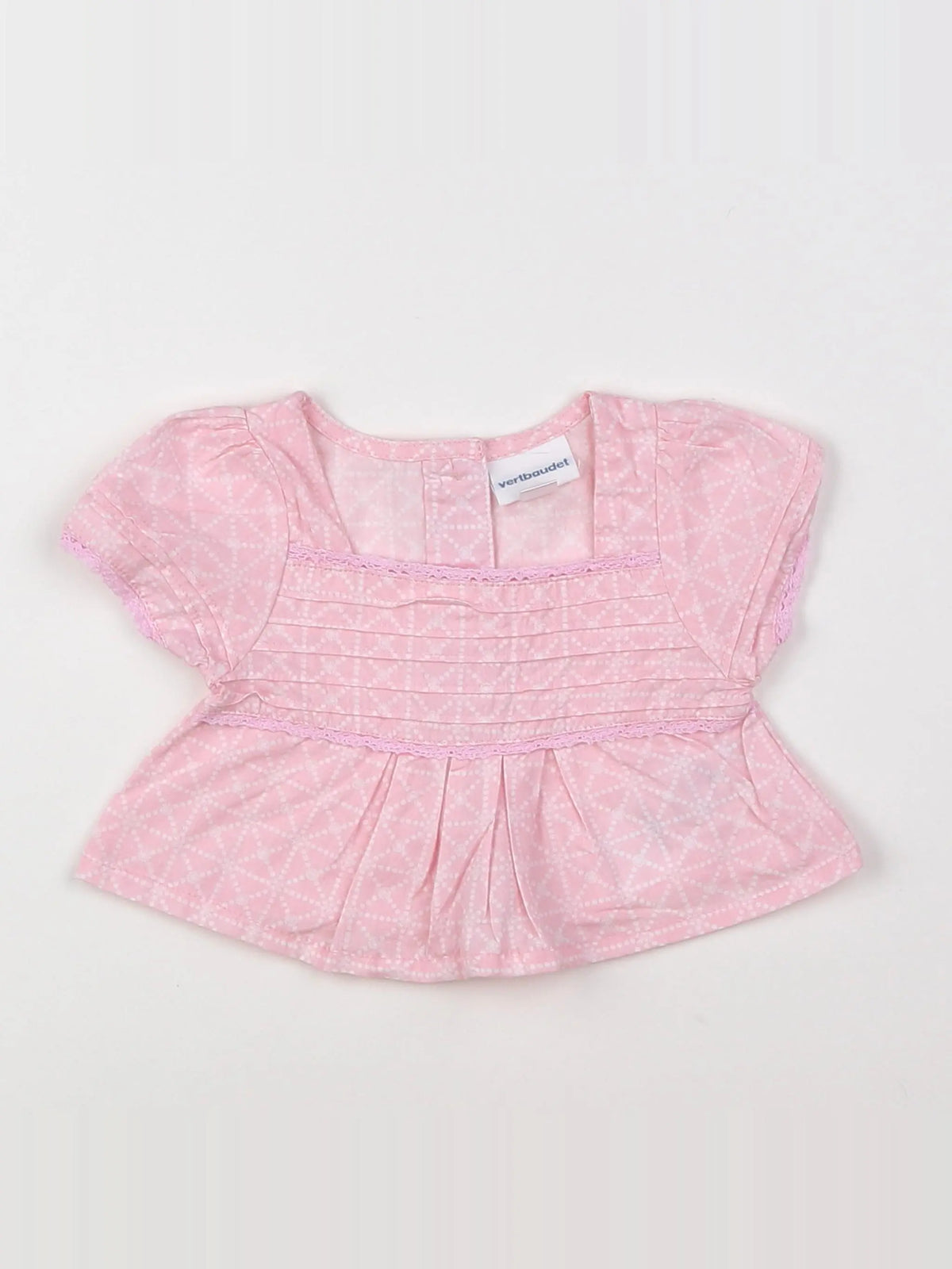 Vertbaudet - blouse rose - 1 mois