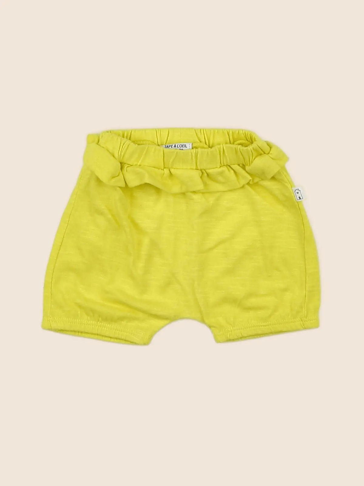 Tape à l'oeil - short jaune - 0 mois