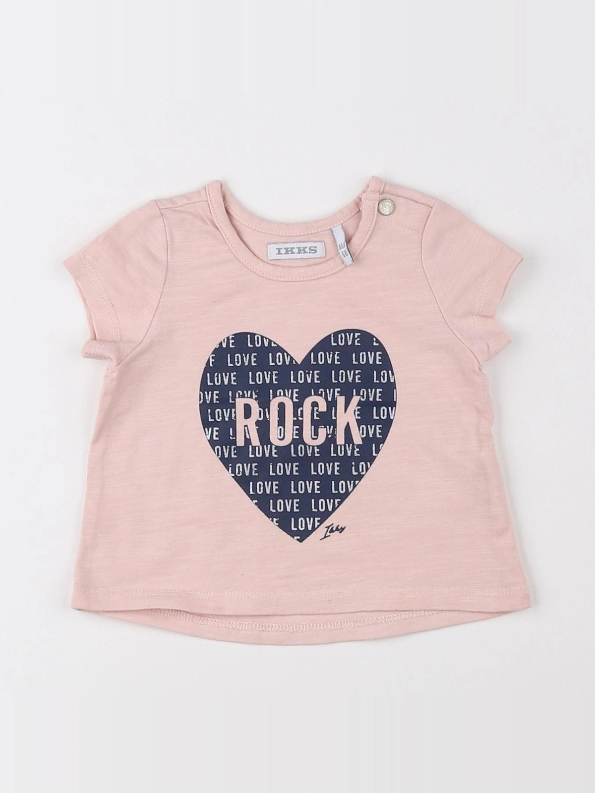 IKKS - tee-shirt rose - 6 mois
