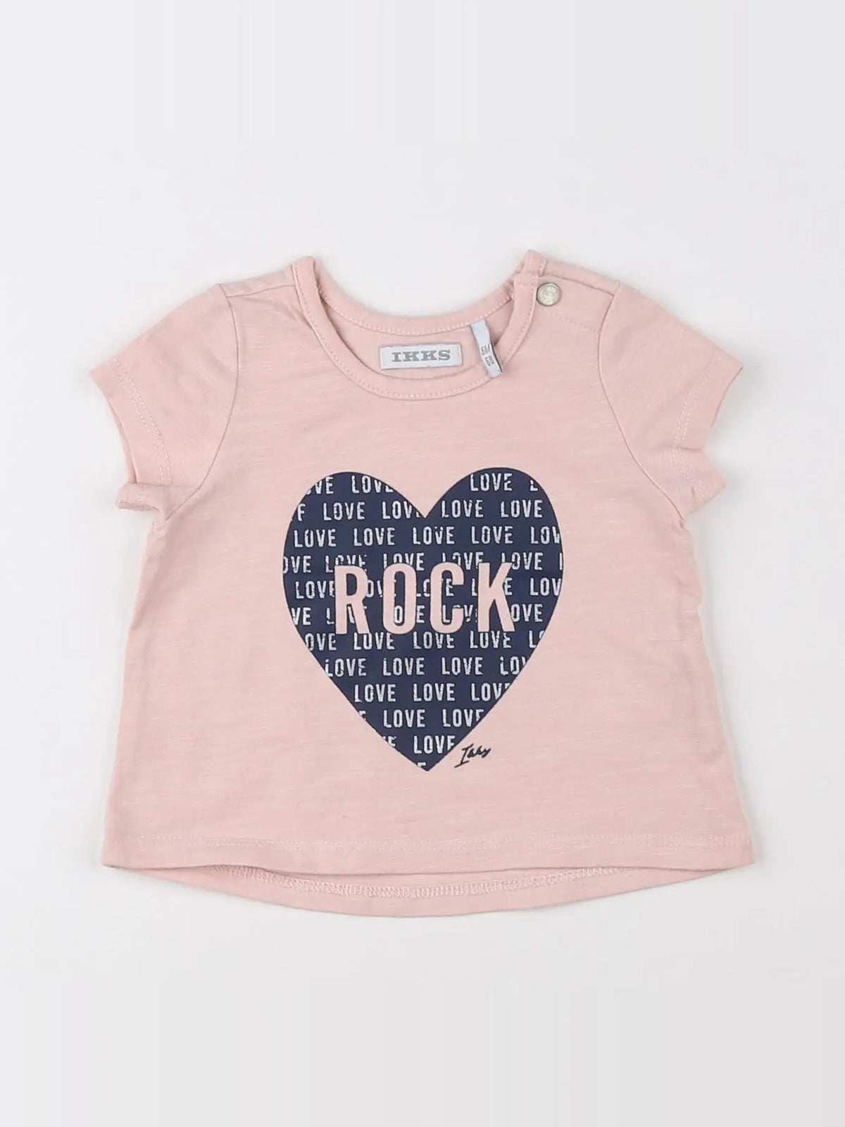 IKKS - tee-shirt rose - 6 mois