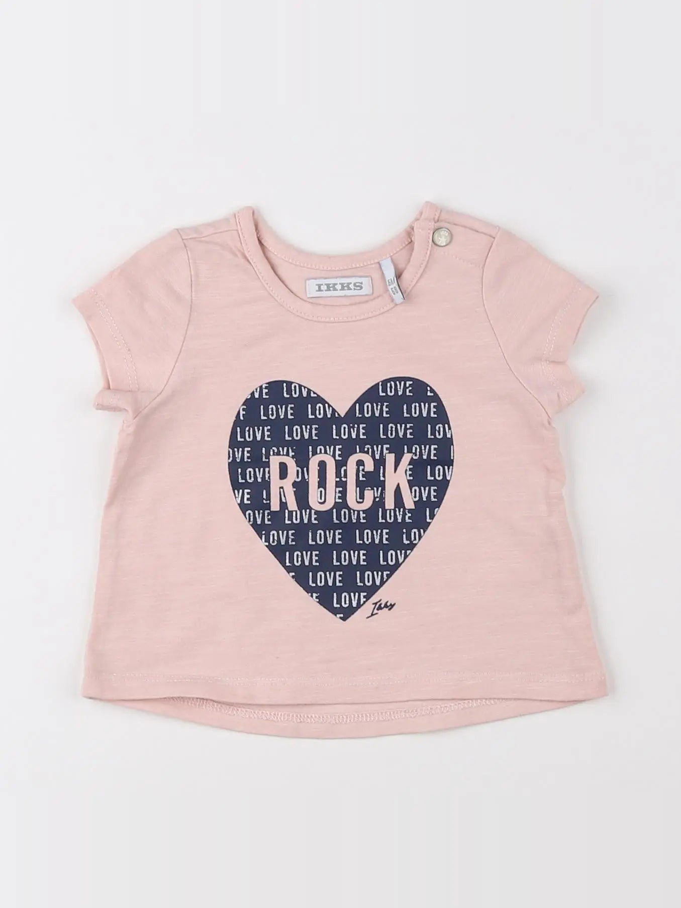 IKKS - tee-shirt rose - 6 mois