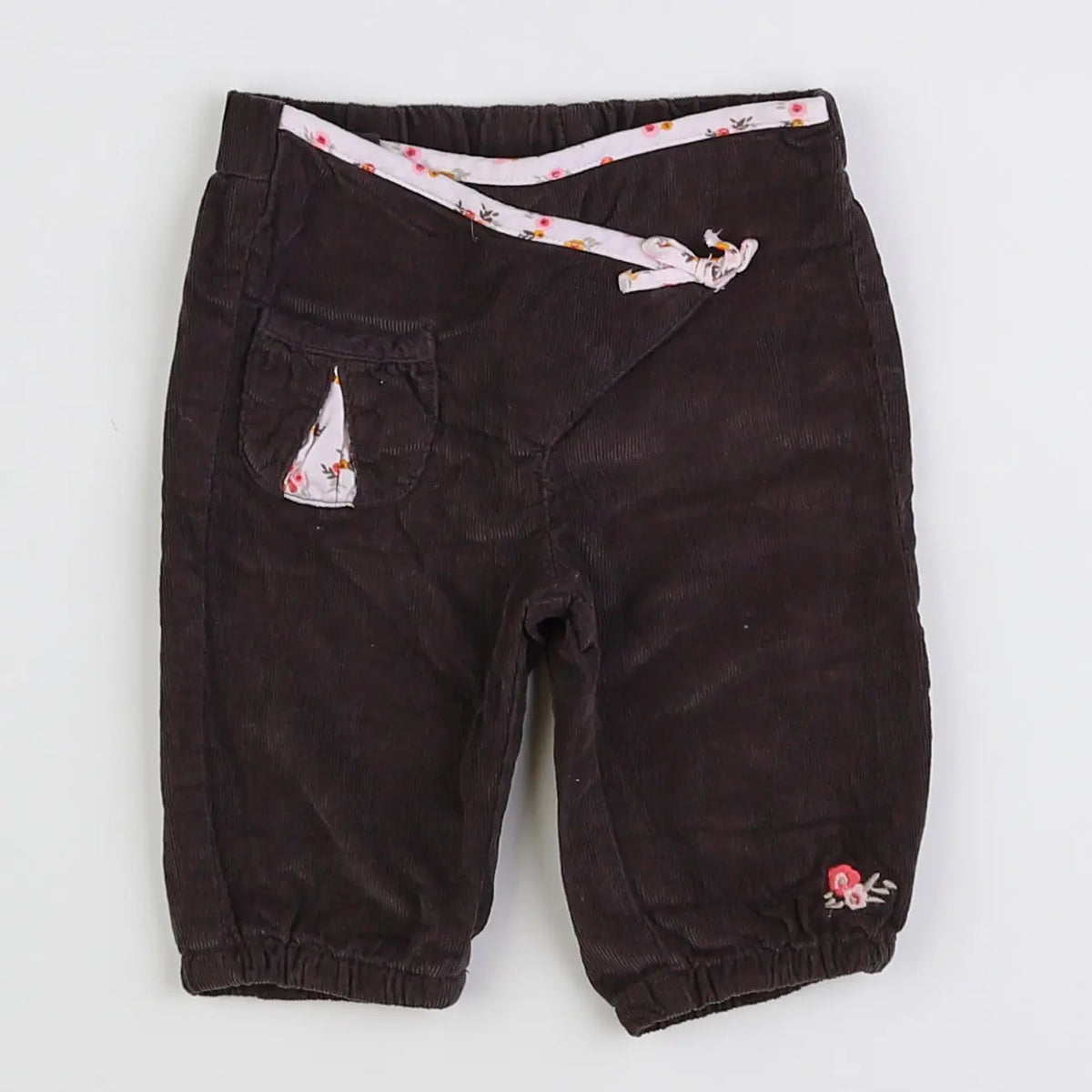 Vertbaudet - pantalon taupe - 3 mois