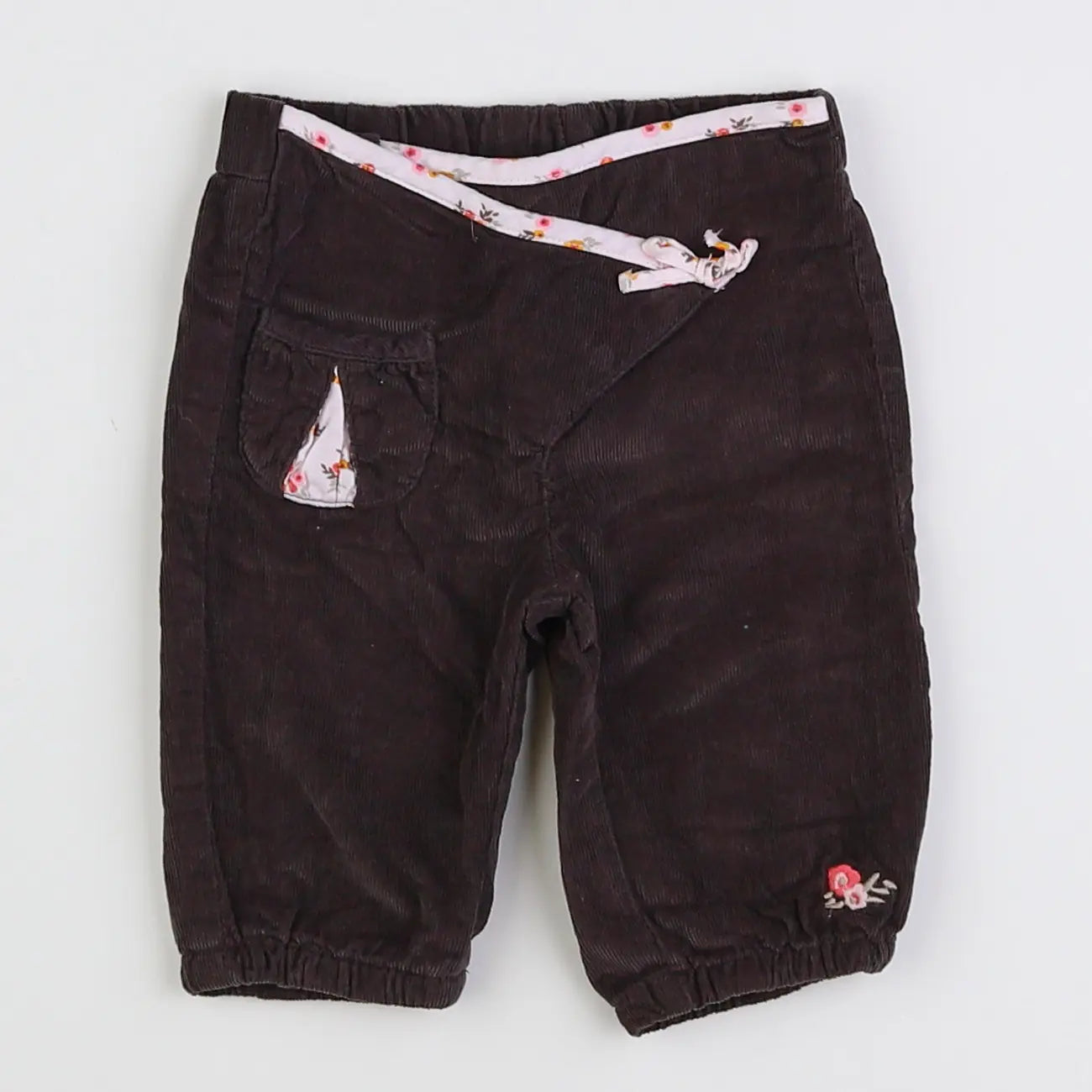 Vertbaudet - pantalon taupe - 3 mois