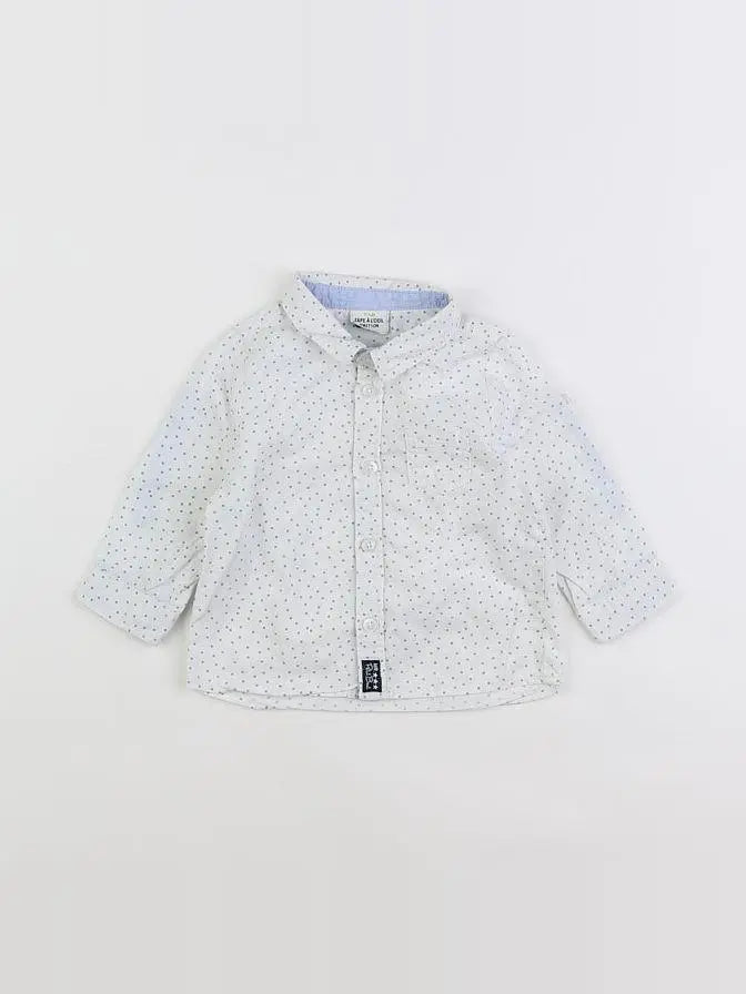 Tape à l'oeil - chemise bleu - 9 mois