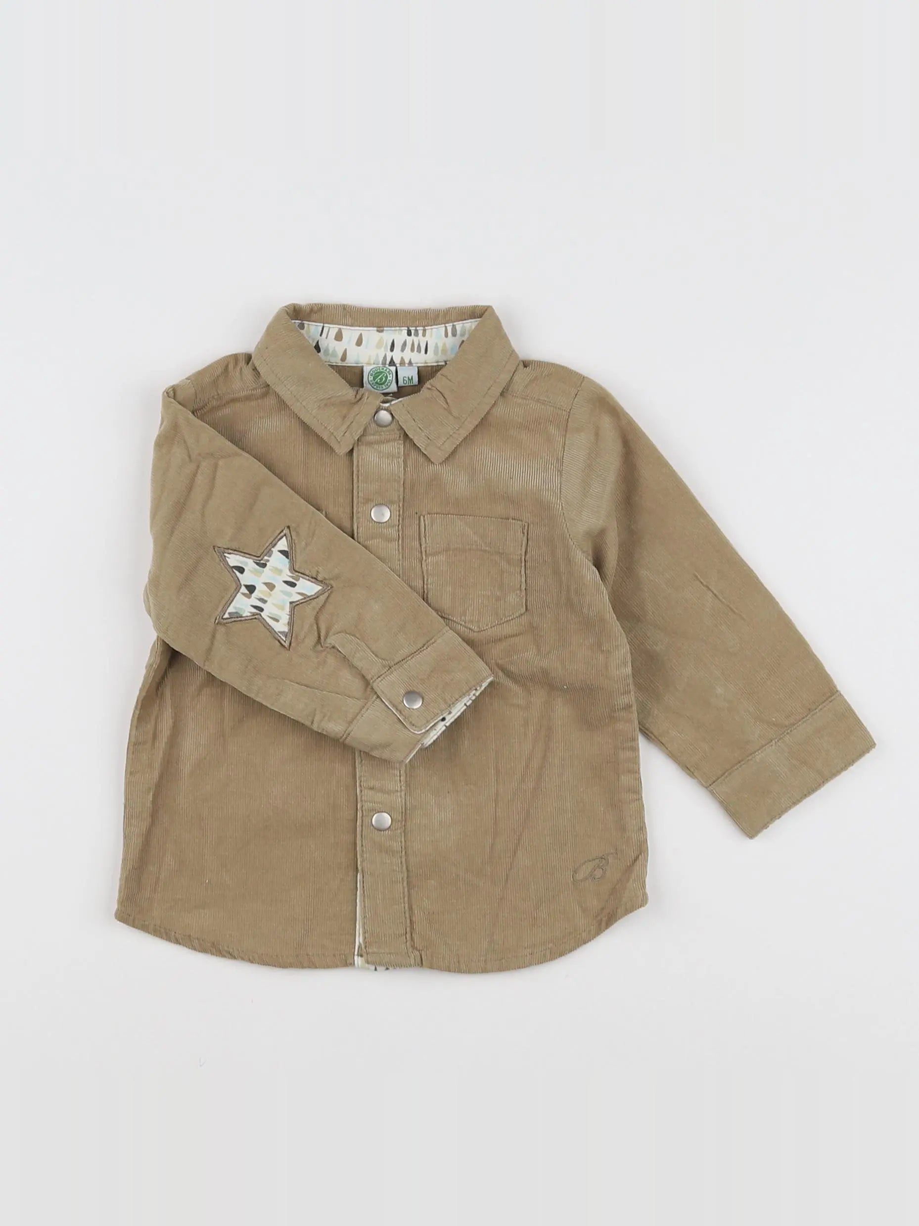 Bouchara - chemise marron - 6 mois