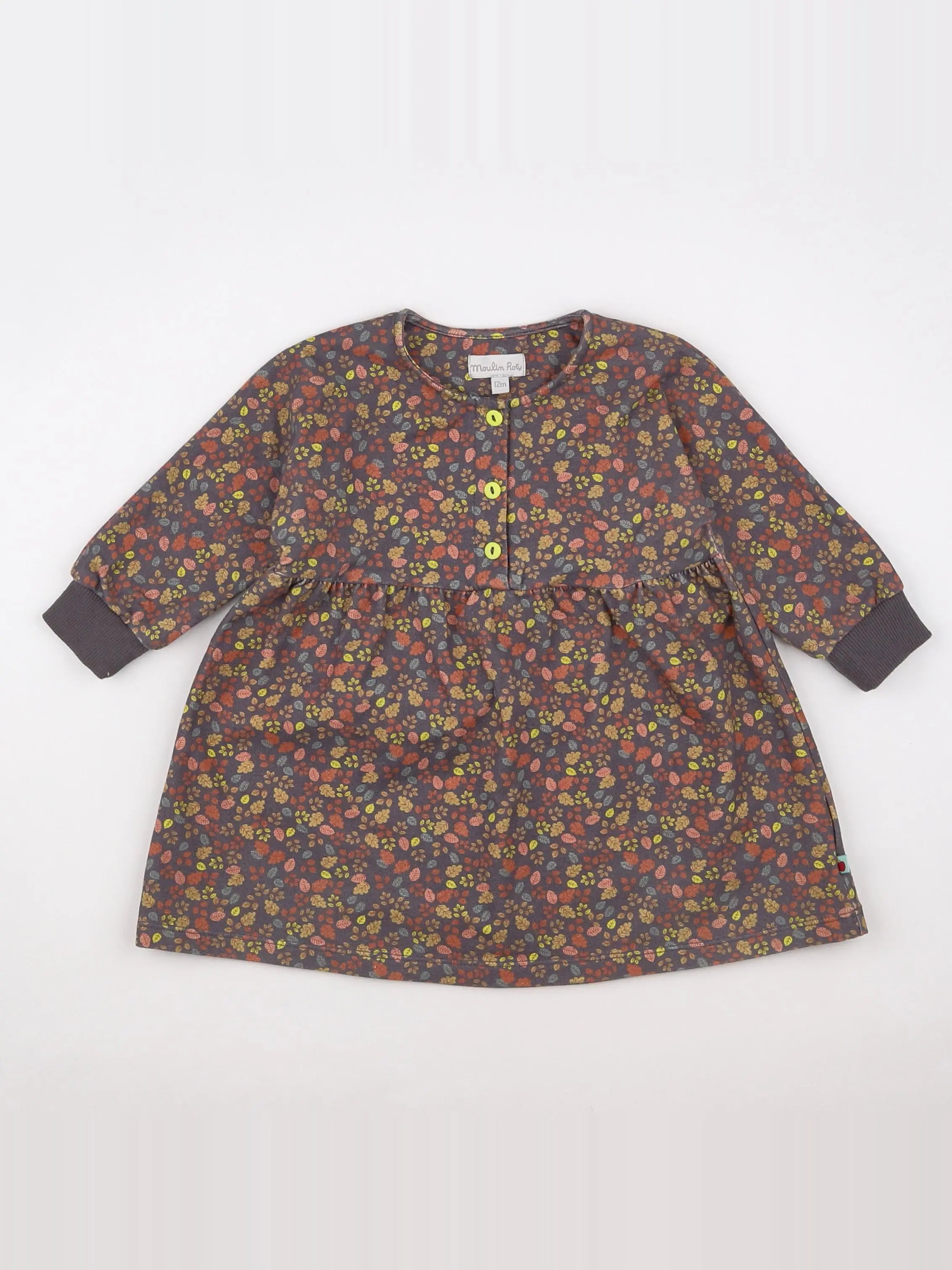 Moulin Roty - robe marron - 12 mois