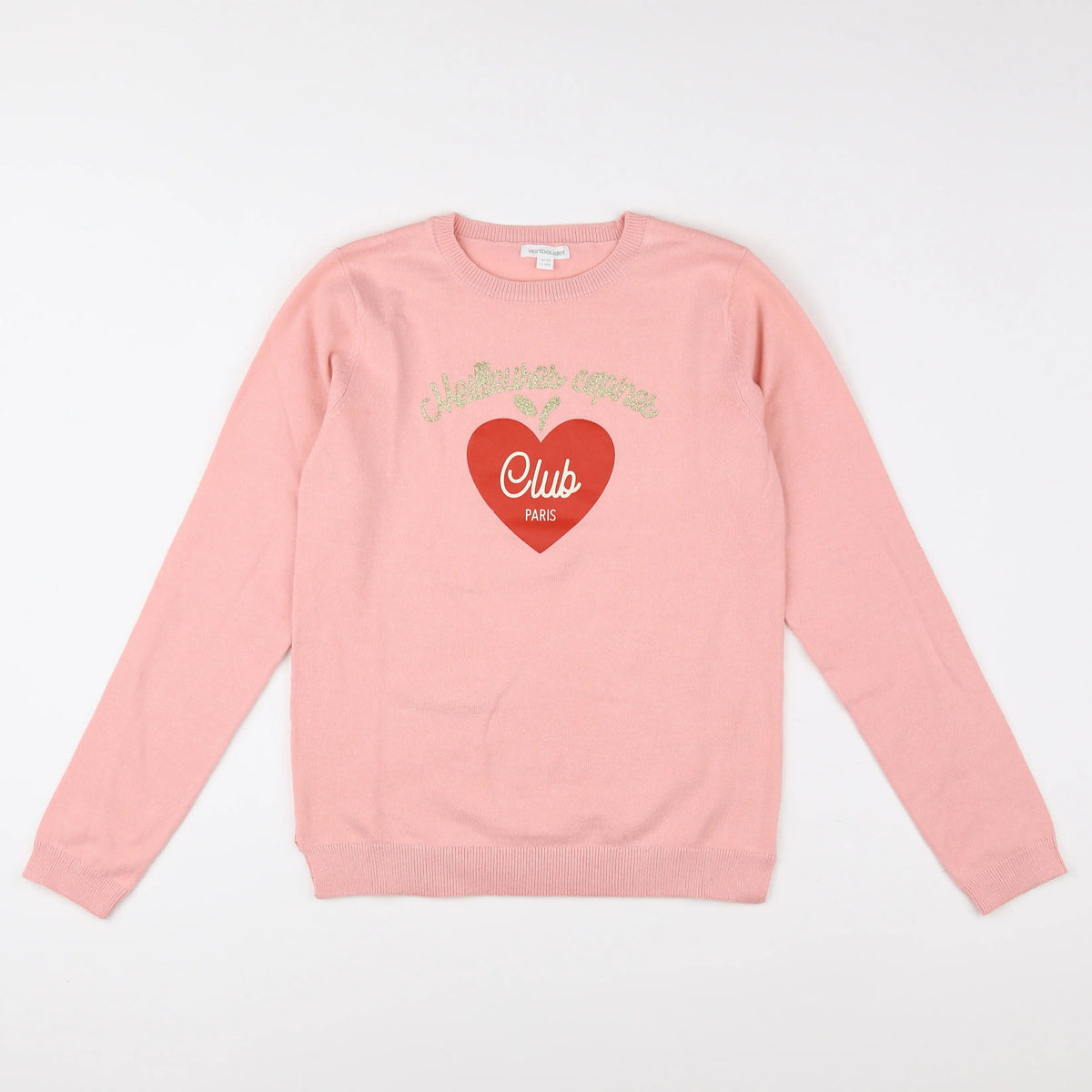 Vertbaudet - pull rose - 10 ans