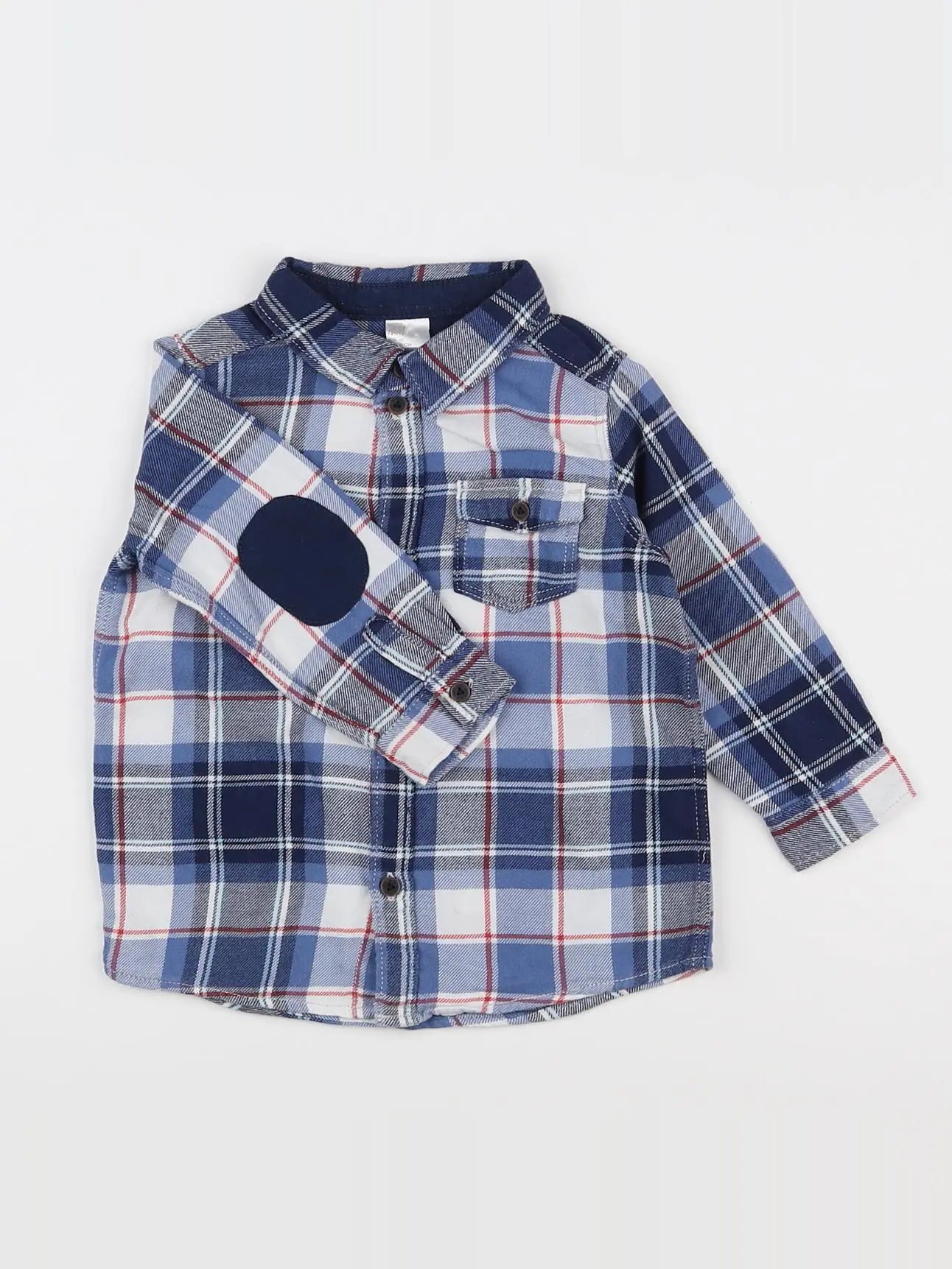 H&M - chemise bleu - 9/12 mois