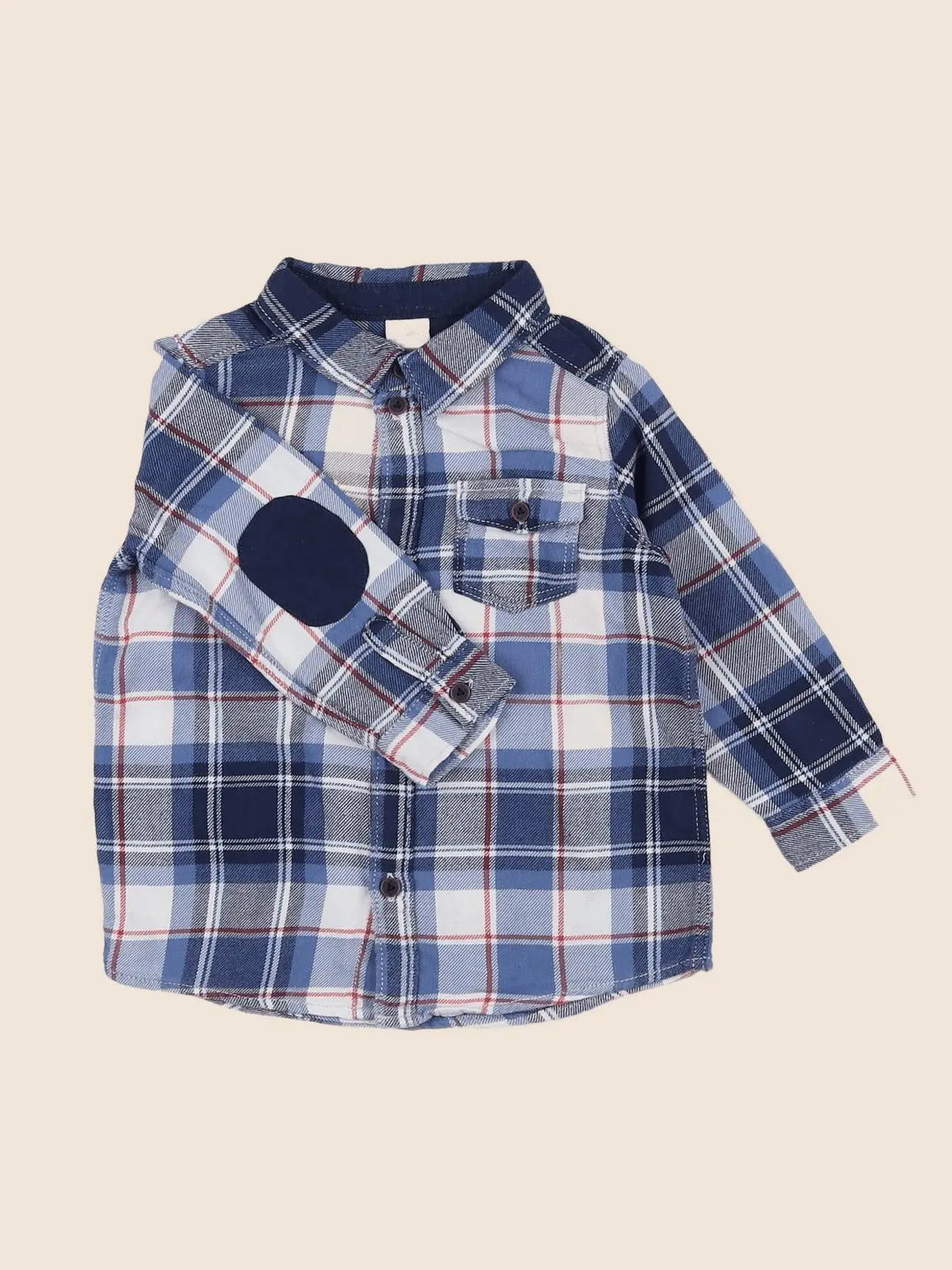 H&M - chemise bleu - 9/12 mois