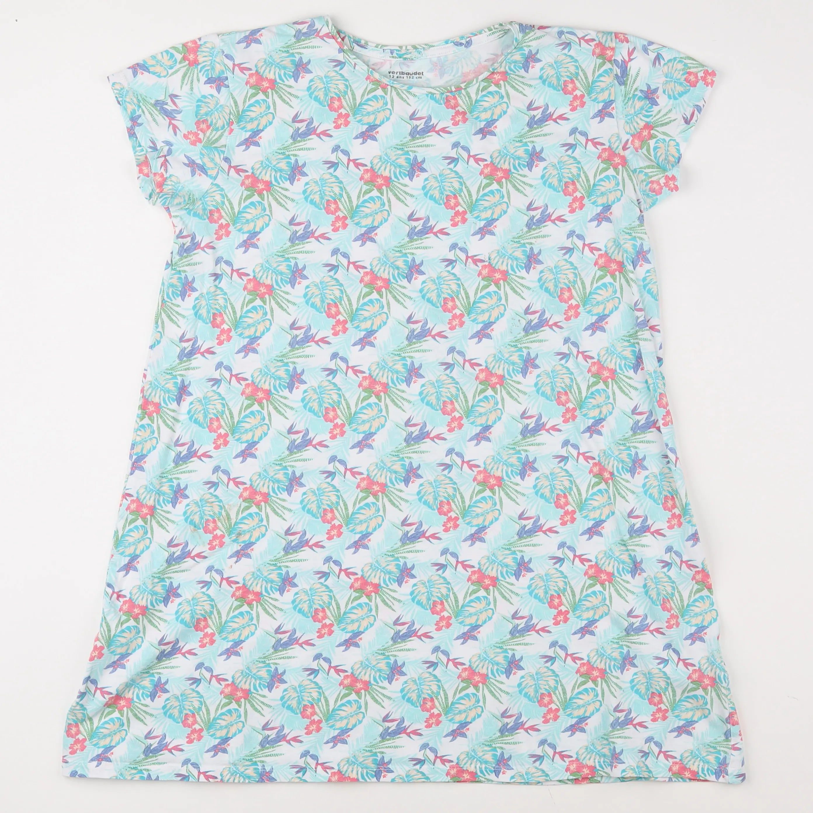 Vertbaudet - robe bleu, vert - 12 ans