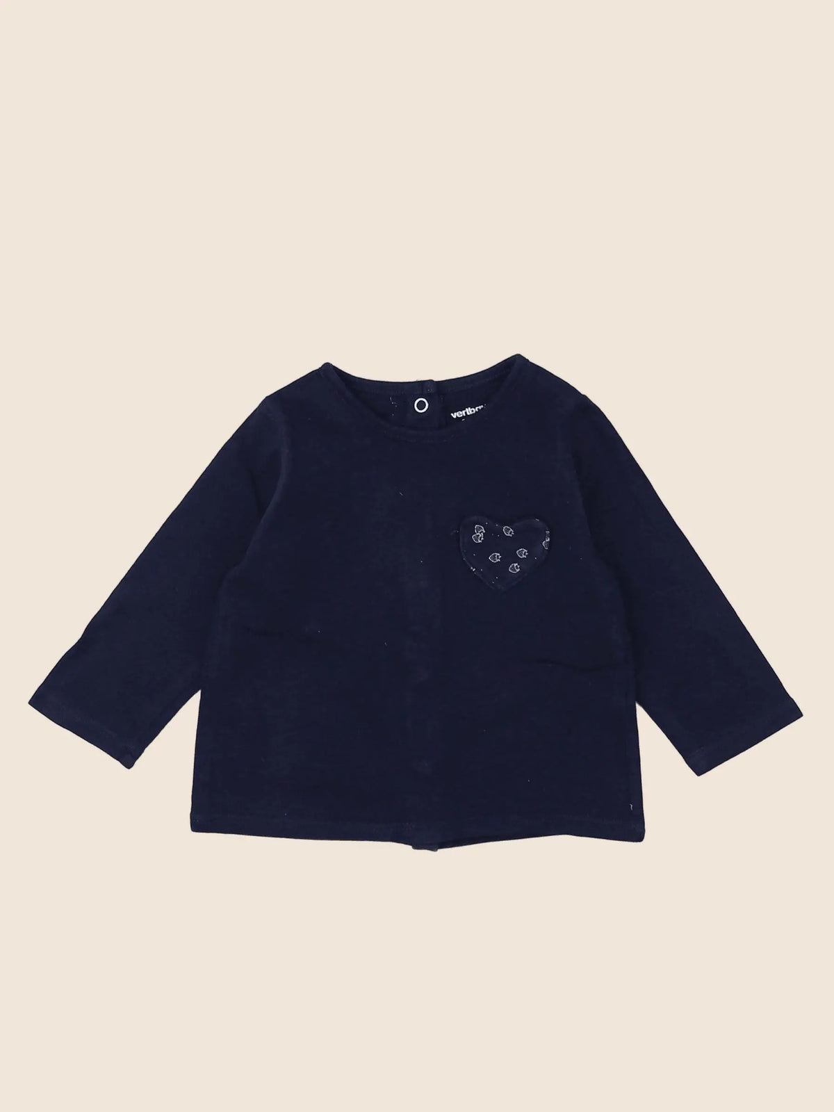 Vertbaudet - tee-shirt bleu - 3 mois