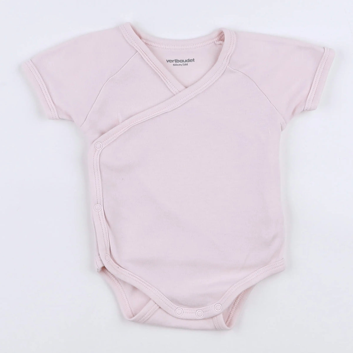 Vertbaudet - body rose - 3 mois