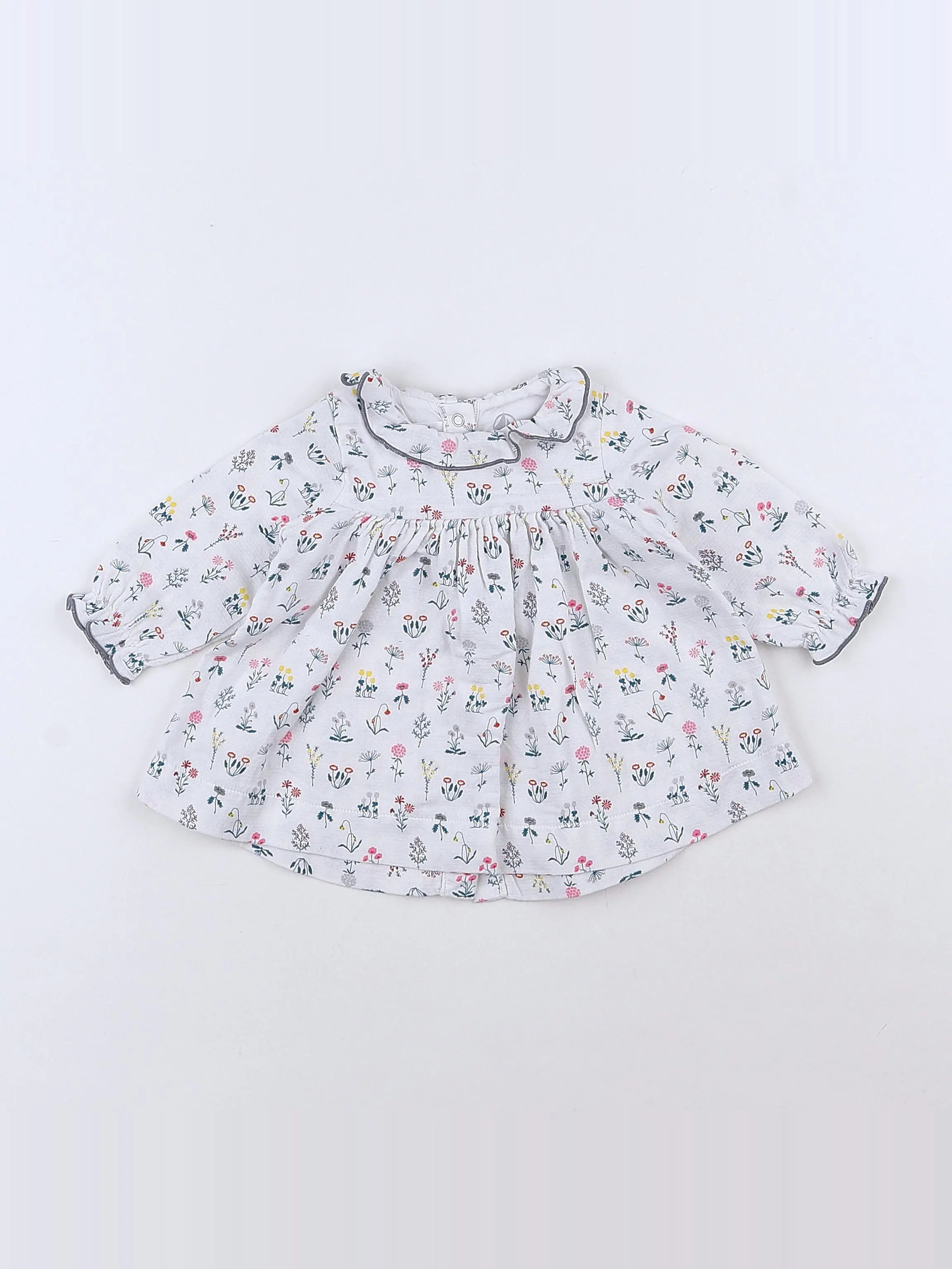 Petit Bateau - robe multicolore - 3 mois