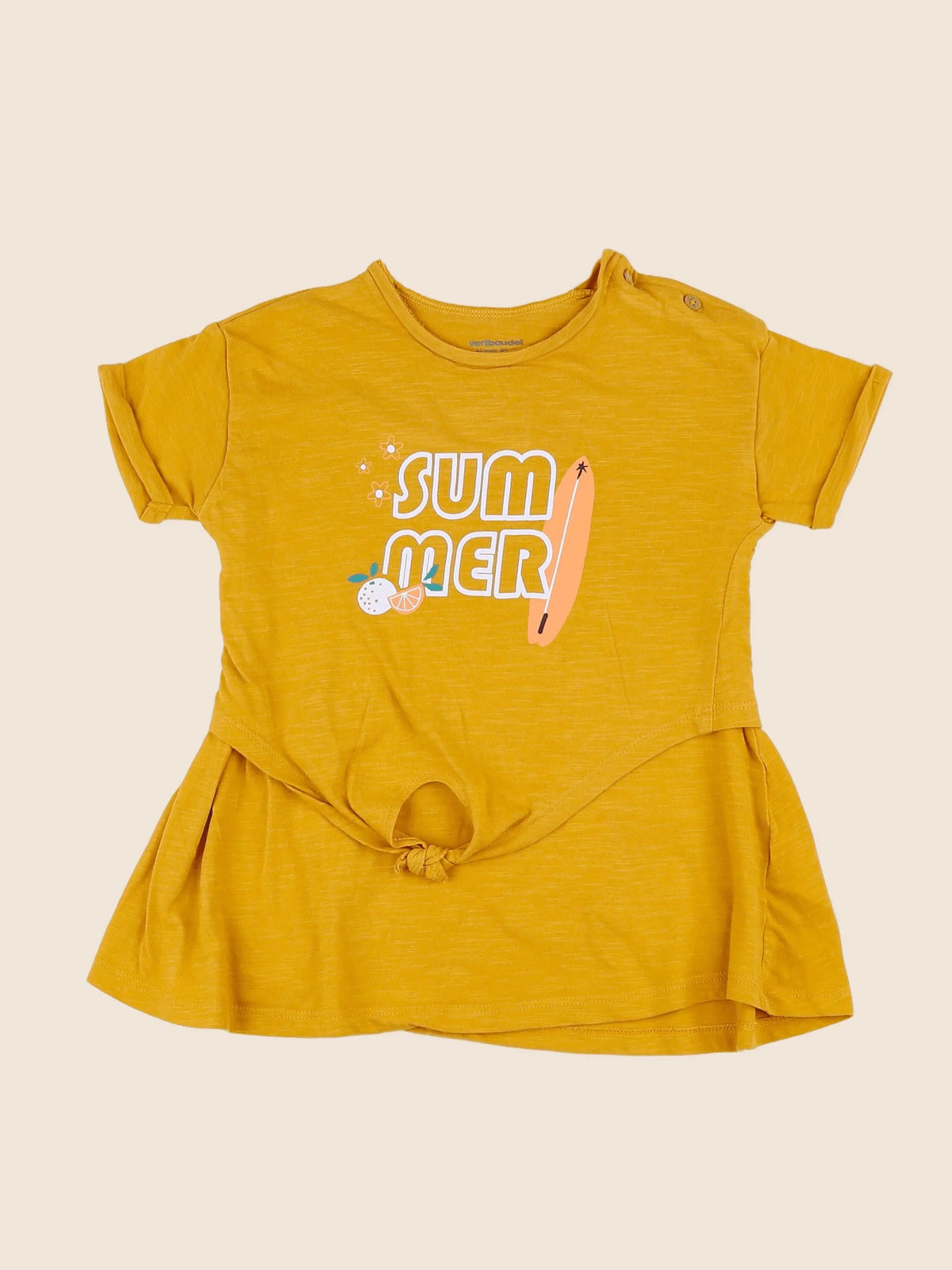 Vertbaudet - robe jaune - 2 ans