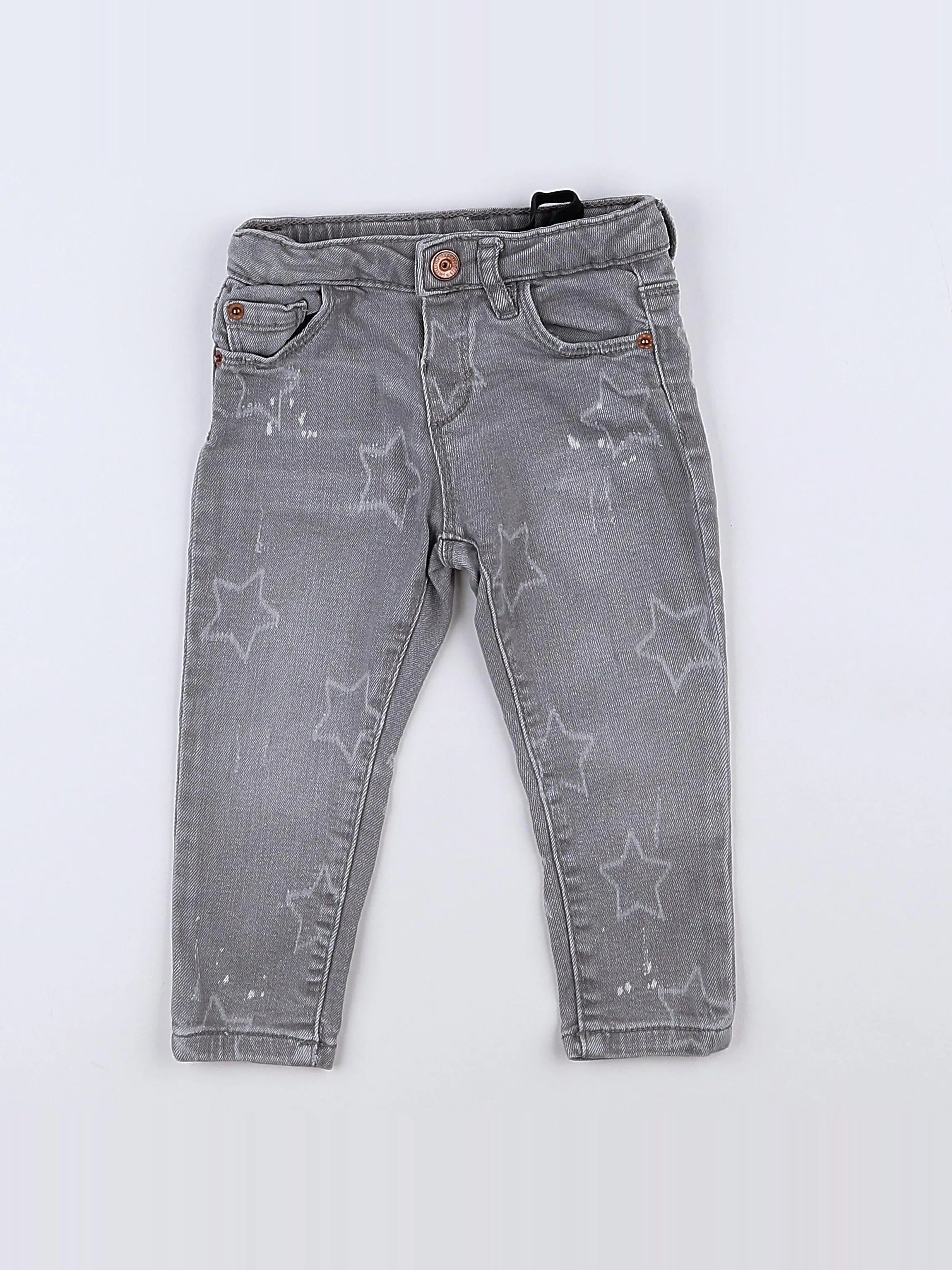 Zara - jean gris - 12/18 mois