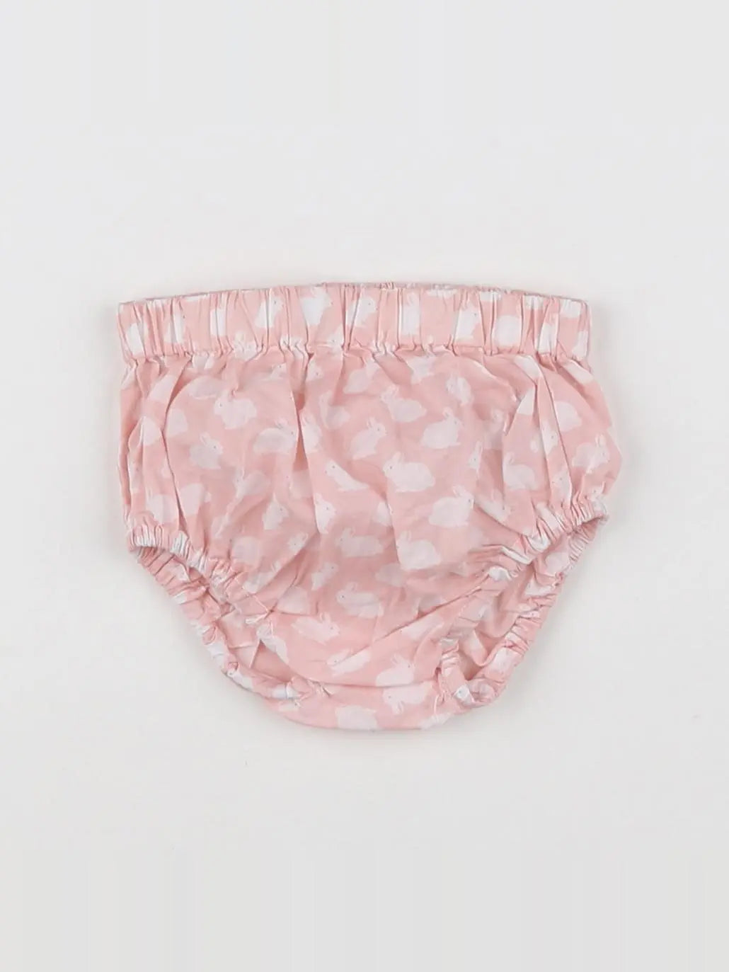 Vertbaudet - bloomer blanc, rose - 3 mois