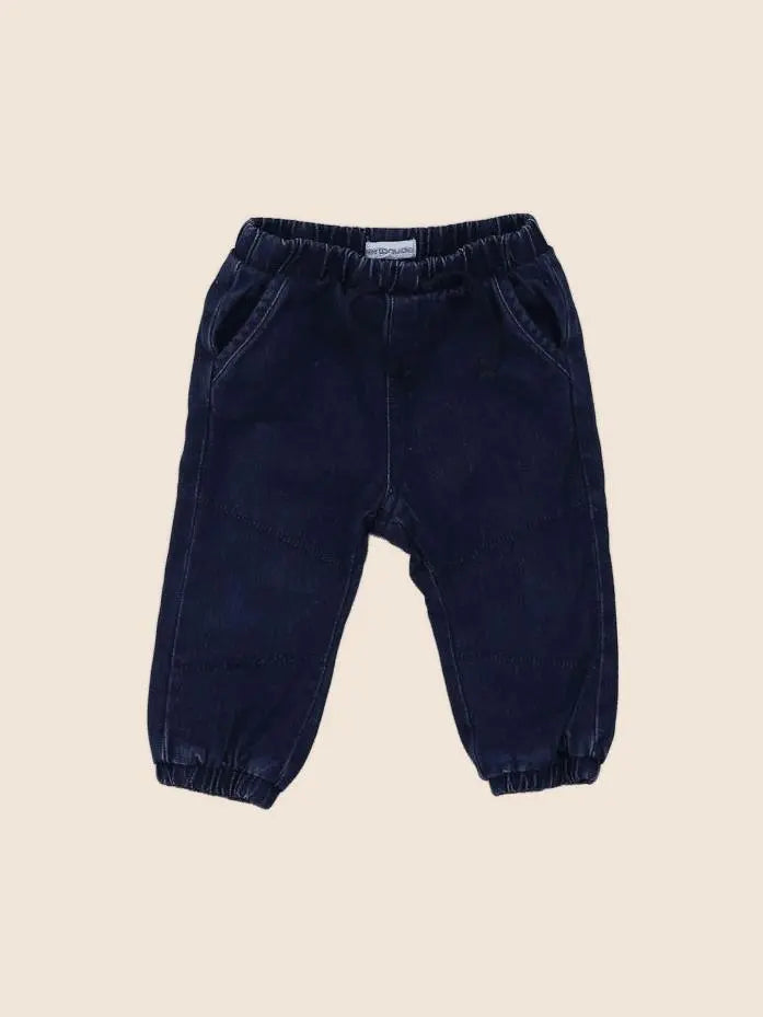 Vertbaudet - jean bleu - 9 mois
