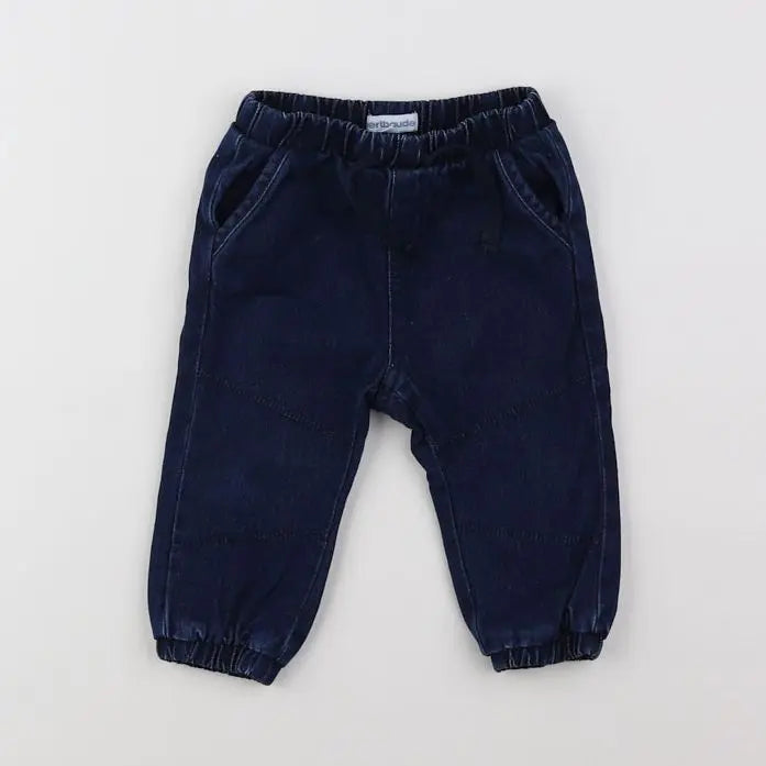 Vertbaudet - jean bleu - 9 mois