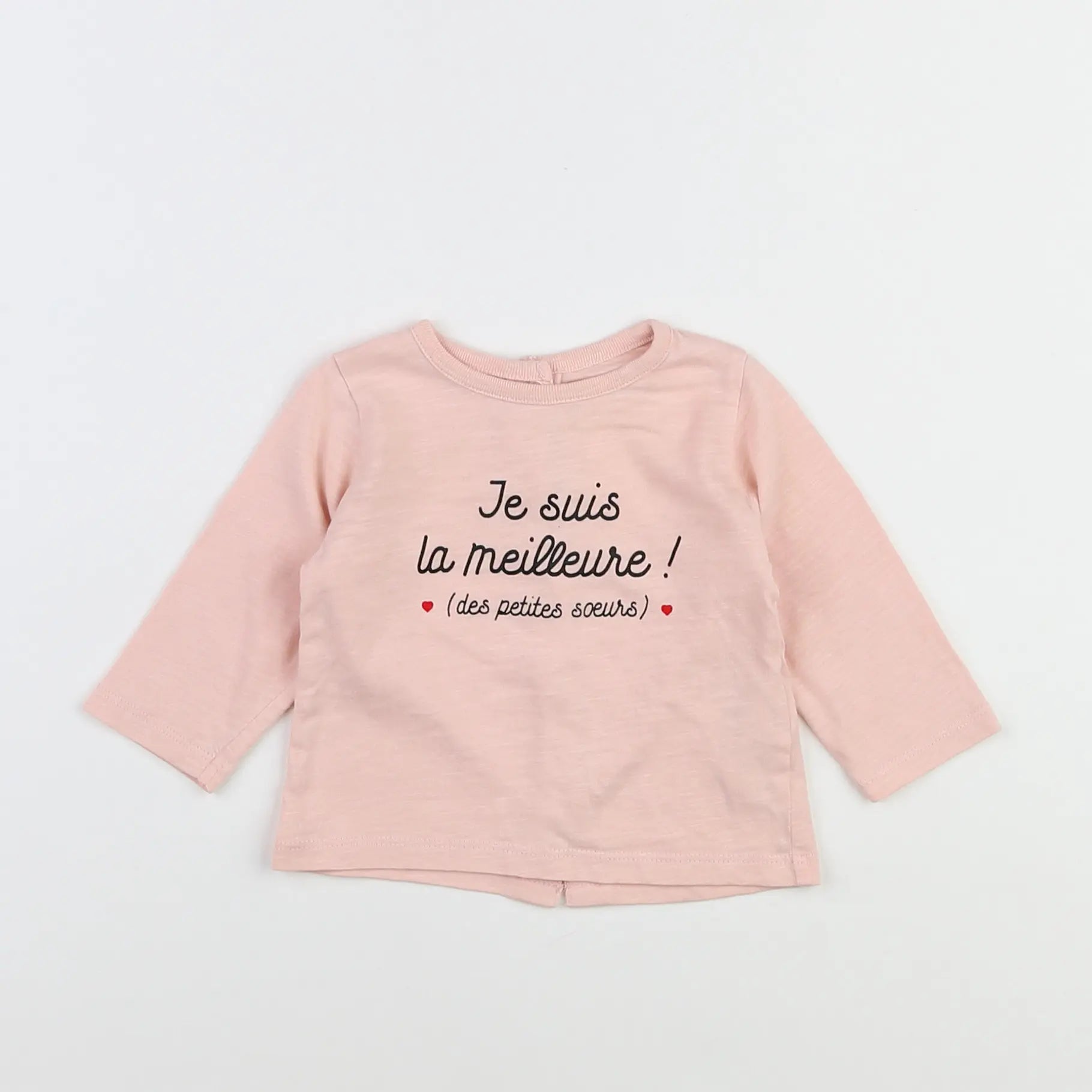 Vertbaudet - tee-shirt rose - 3 mois