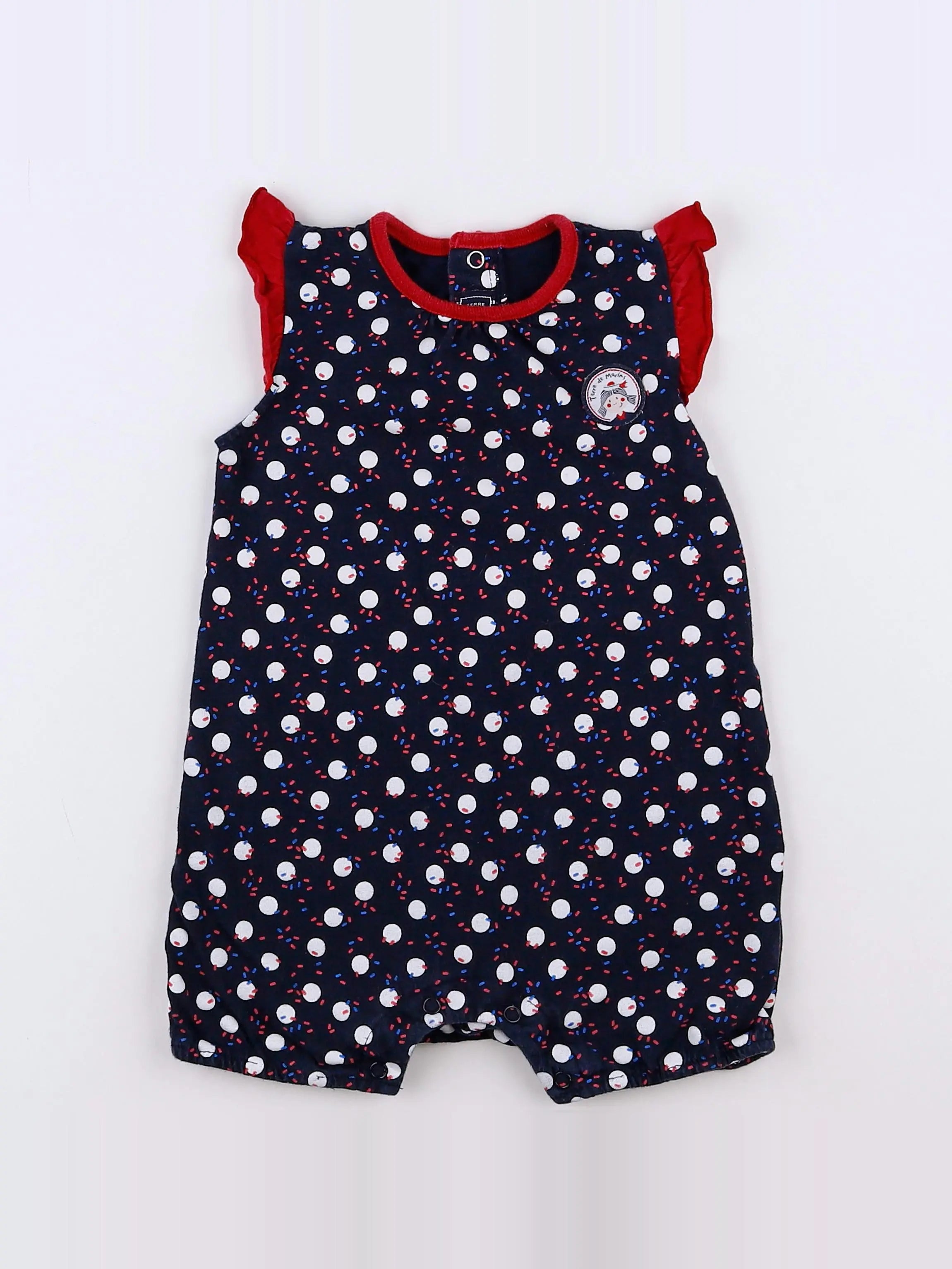 Terre de marins - combinaison bleu, rouge - 12 mois